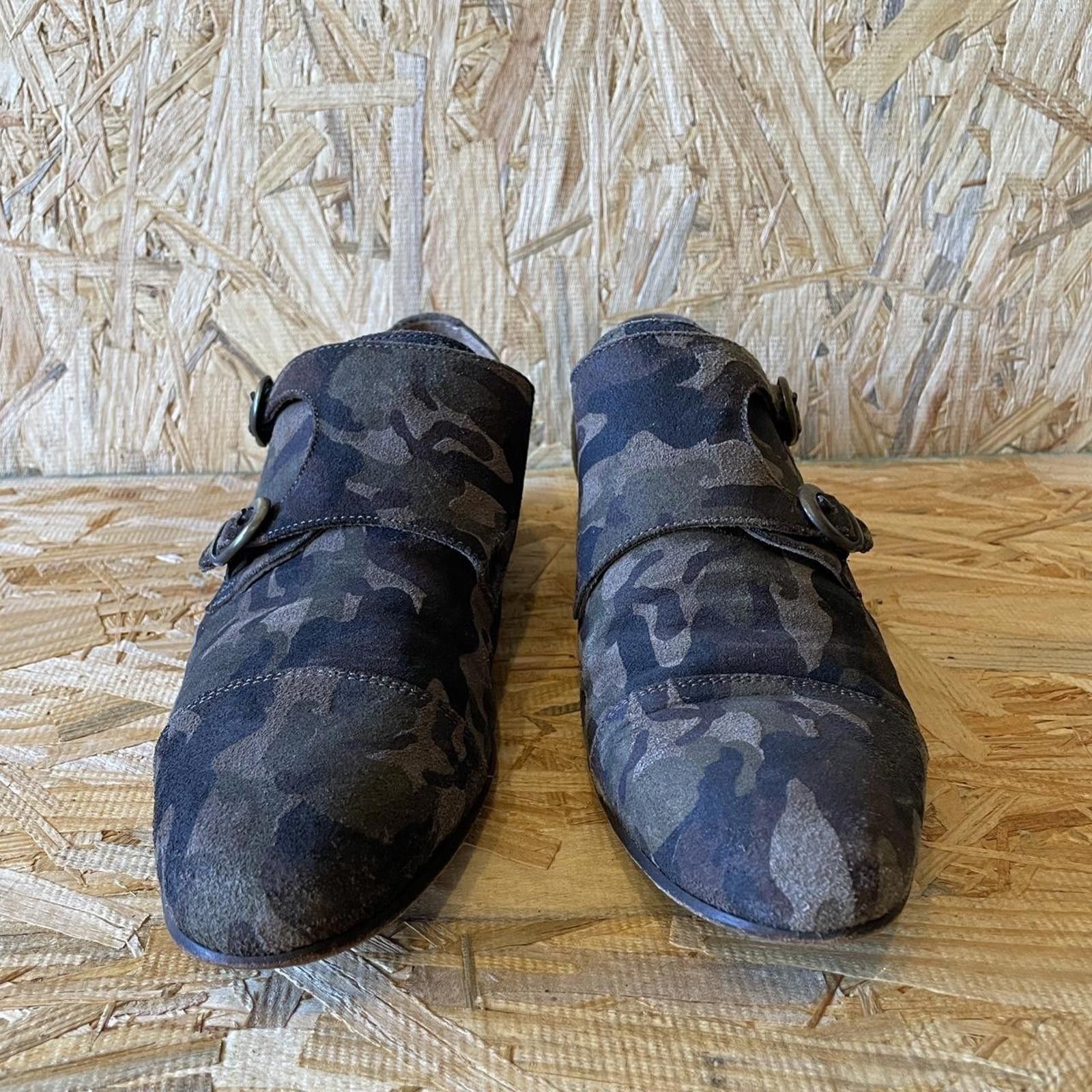 Other [90s Vintage] • : Vintage monk strap camo punk dress shoes. Size US 9 / EU 42 - 2 Thumbnail