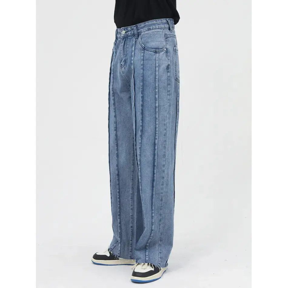 Japanese Brand Retro loose high street straight leg jeans Size US 32 / EU 48 - 5 Thumbnail