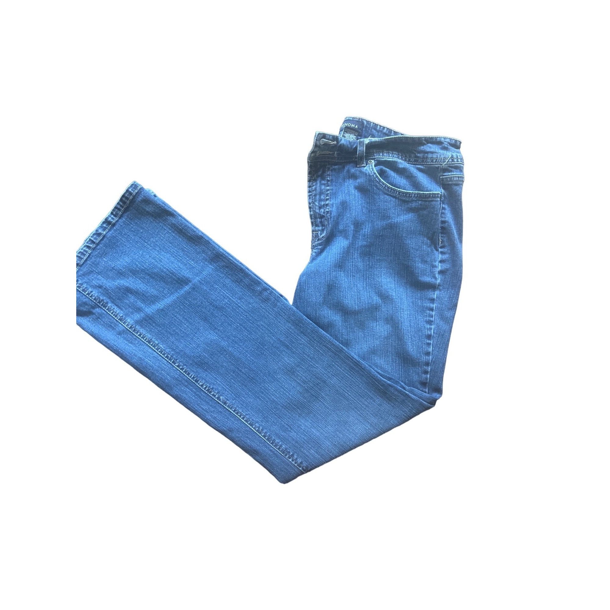 Other Womens Blue Denim Jeans Boot Cut Pants Sonoma Size 14 u Size 36" / US 14 / IT 50 - 2 Thumbnail