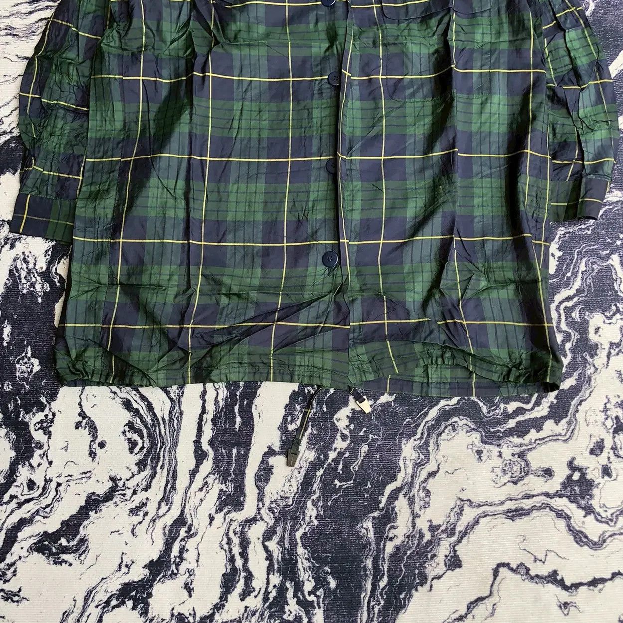 Issey Miyake Vintage ISSEY MIYAKE Hooded Check Coat — 2013 Runway Feel Size US M / EU 48-50 / 2 - 3 Thumbnail