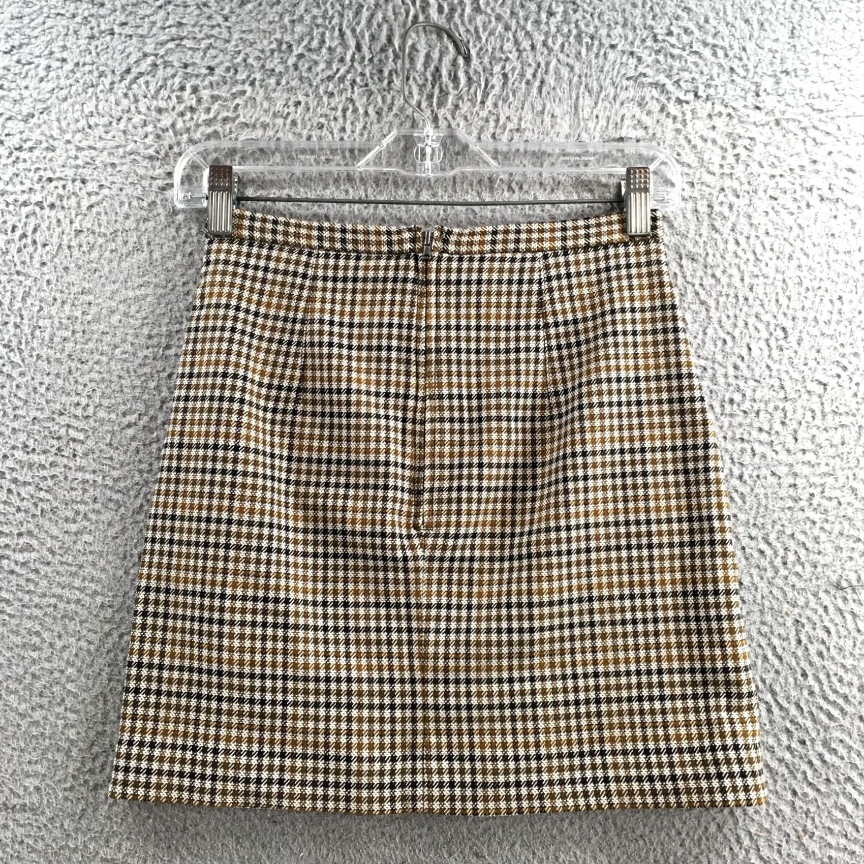 H&M H&M Skirt Womens 2 Multicolored Plaid Mini Zip Back Lined A-Line Casual Short Skirt Womens Size 26" / US 2 / IT 38 - 7 Thumbnail