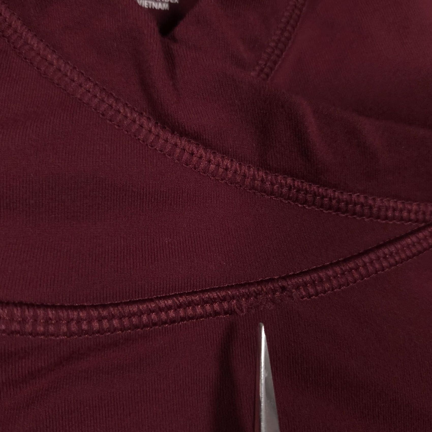 Duluth Trading Company Duluth Trading Co Hoodie Womens Large Red Lightweight Stretch V Neck Pullover Size L / US 10 / IT 46 - 5 Thumbnail