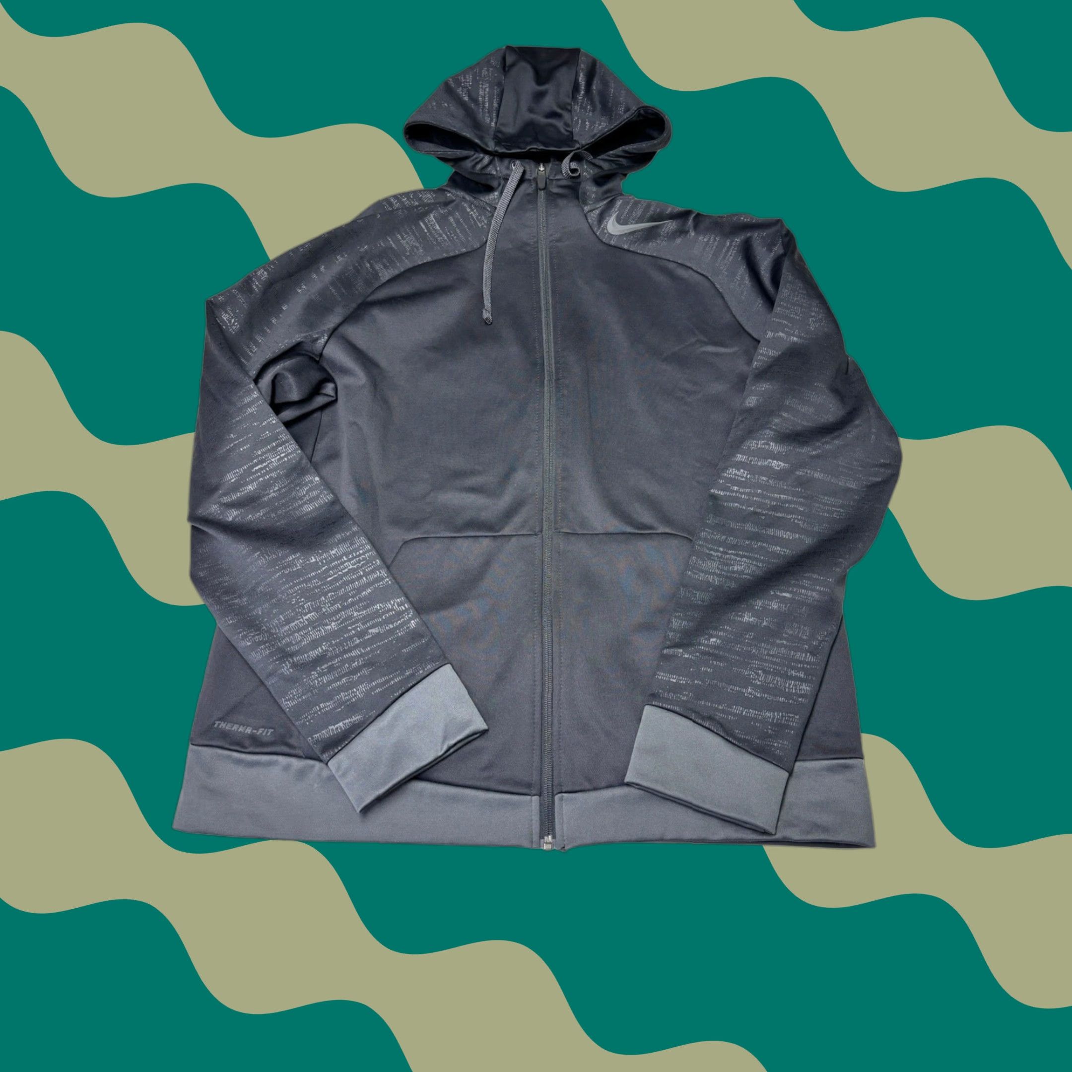 Nike Nike Therma-FIT Mens Full Zip Hoodie Gray Training Jacket L Size US L / EU 52-54 / 3 - 1 Thumbnail