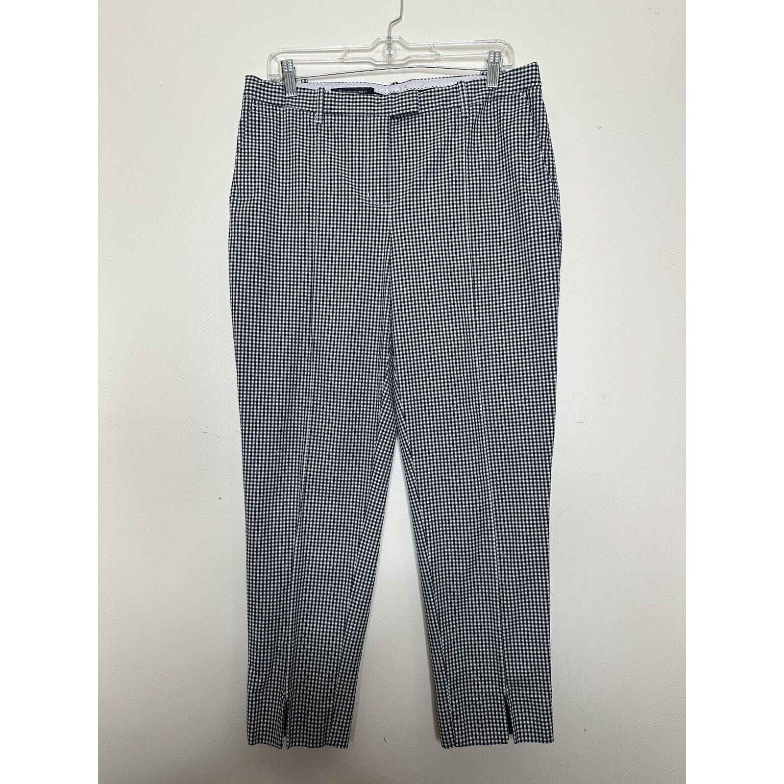 Brooks Brothers Brooks Brothers Gingham Pants Cropped Pleated Front Slit 10 Size 32" / US 10 / IT 46 - 1 Thumbnail