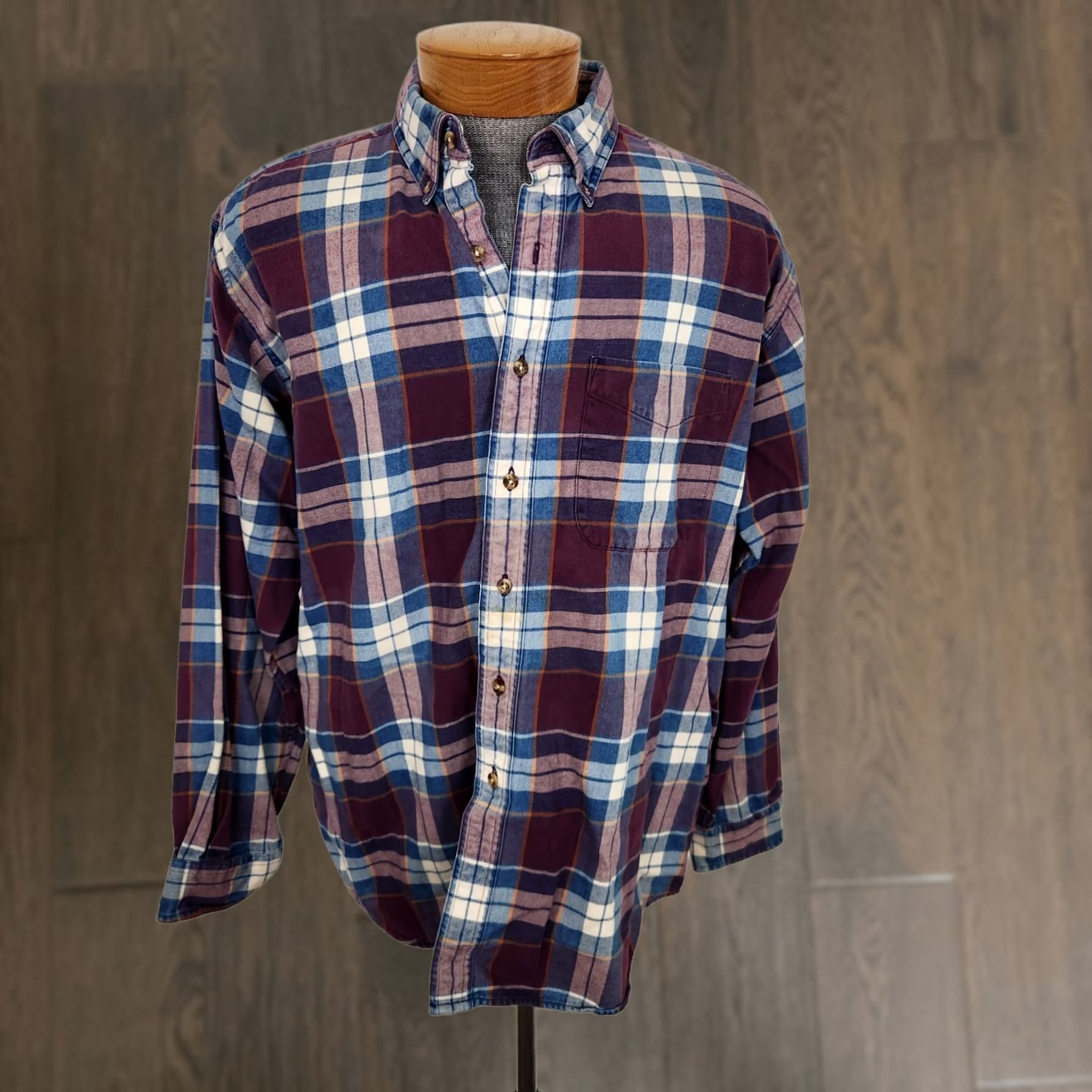 hunt club dress shirts Hunt Club Shirt Mens XL Blue Red Plaid Cotton Flannel Button Down Long Sleeve Collared Casual Vintage hunt Color:Ivy published_date:2025-08-21T00:52:24Z Women's Boho Dresses Square