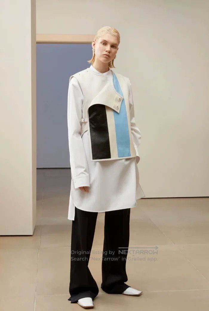 Jil Sander Jil Sander size 34 Runway Two-Piece Leather Skirt Size 33" - 1 Thumbnail