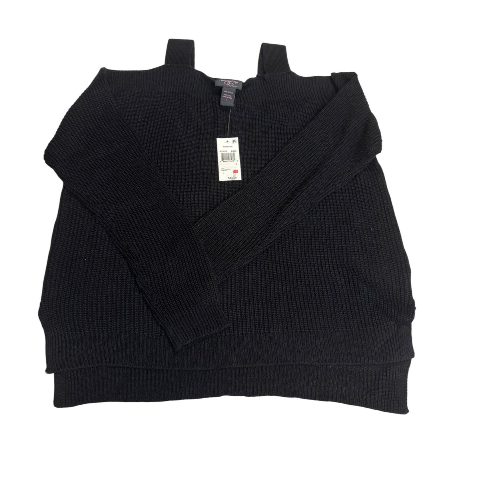Other Hooked Up by I.O.T Junior’s Cold Shoulder Hi-Low Sweater, Bl Size XS / US 0-2 / IT 36-38 - 4 Thumbnail