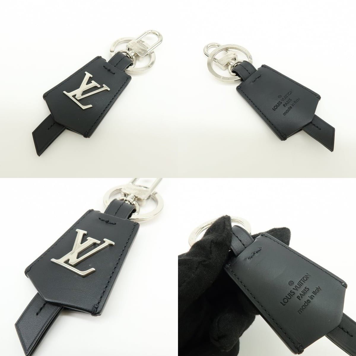 Louis Vuitton Louis Vuitton Initiales Calfskin Keychain Black Size ONE SIZE - 3 Thumbnail