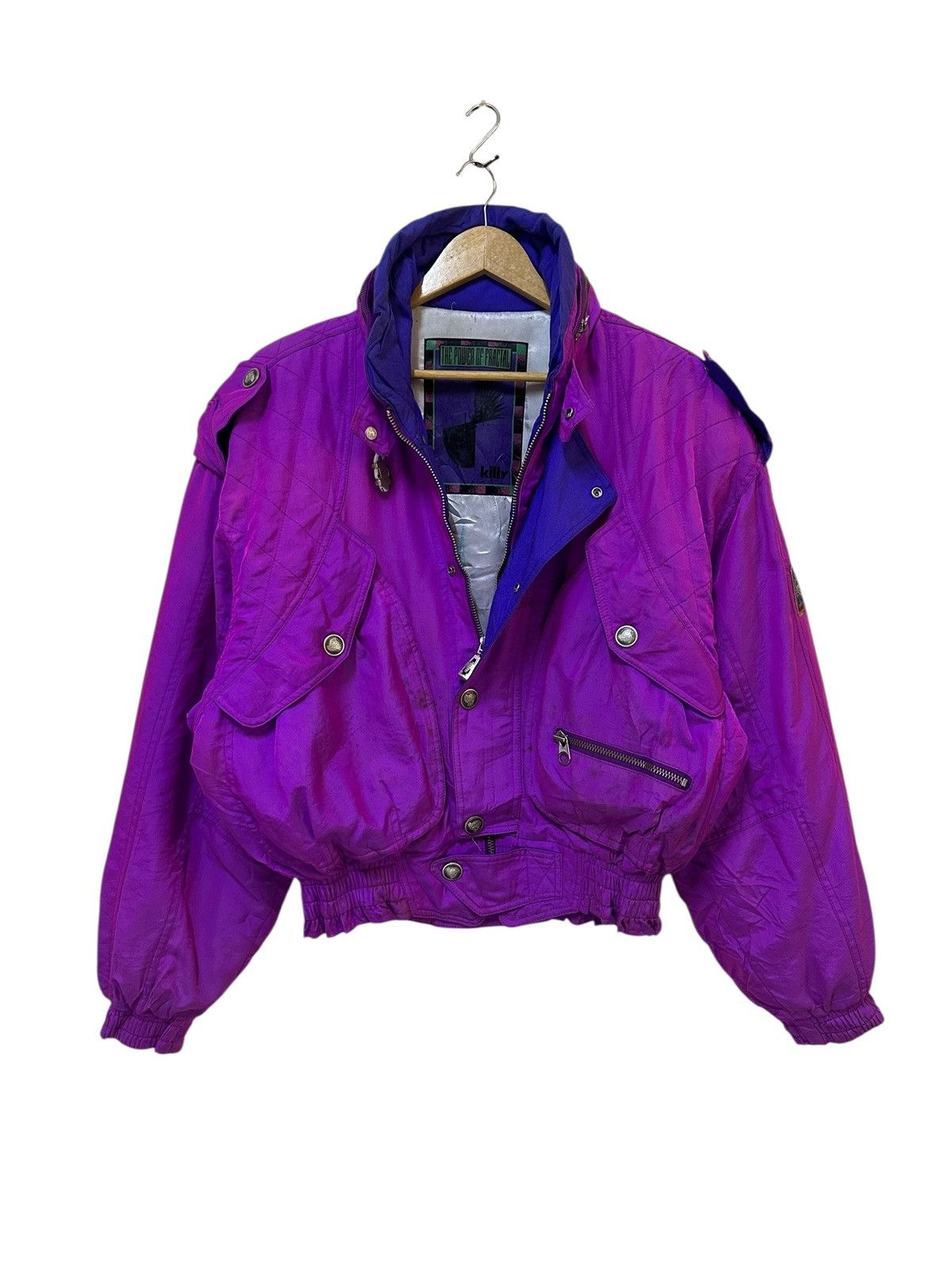 Veste De Ski Vintage Killy - Taille M, Violette - Fabriquée En France