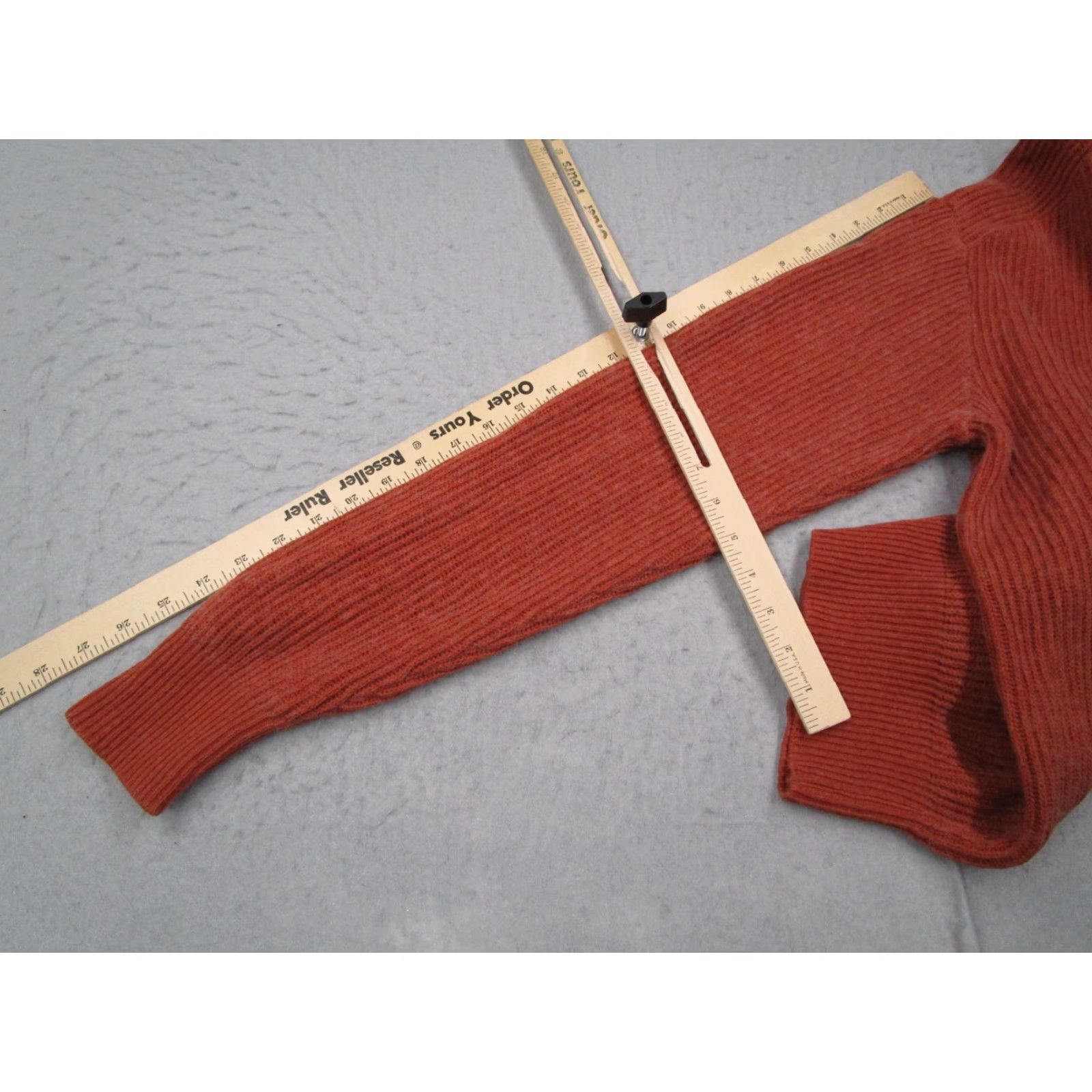 Vintage Pact Organic Wool Blend Knit Pullover Sweater Mens Large Orange Long Sleeve Cable-Knit 90s Classic Size US L / EU 52-54 / 3 - 7 Thumbnail