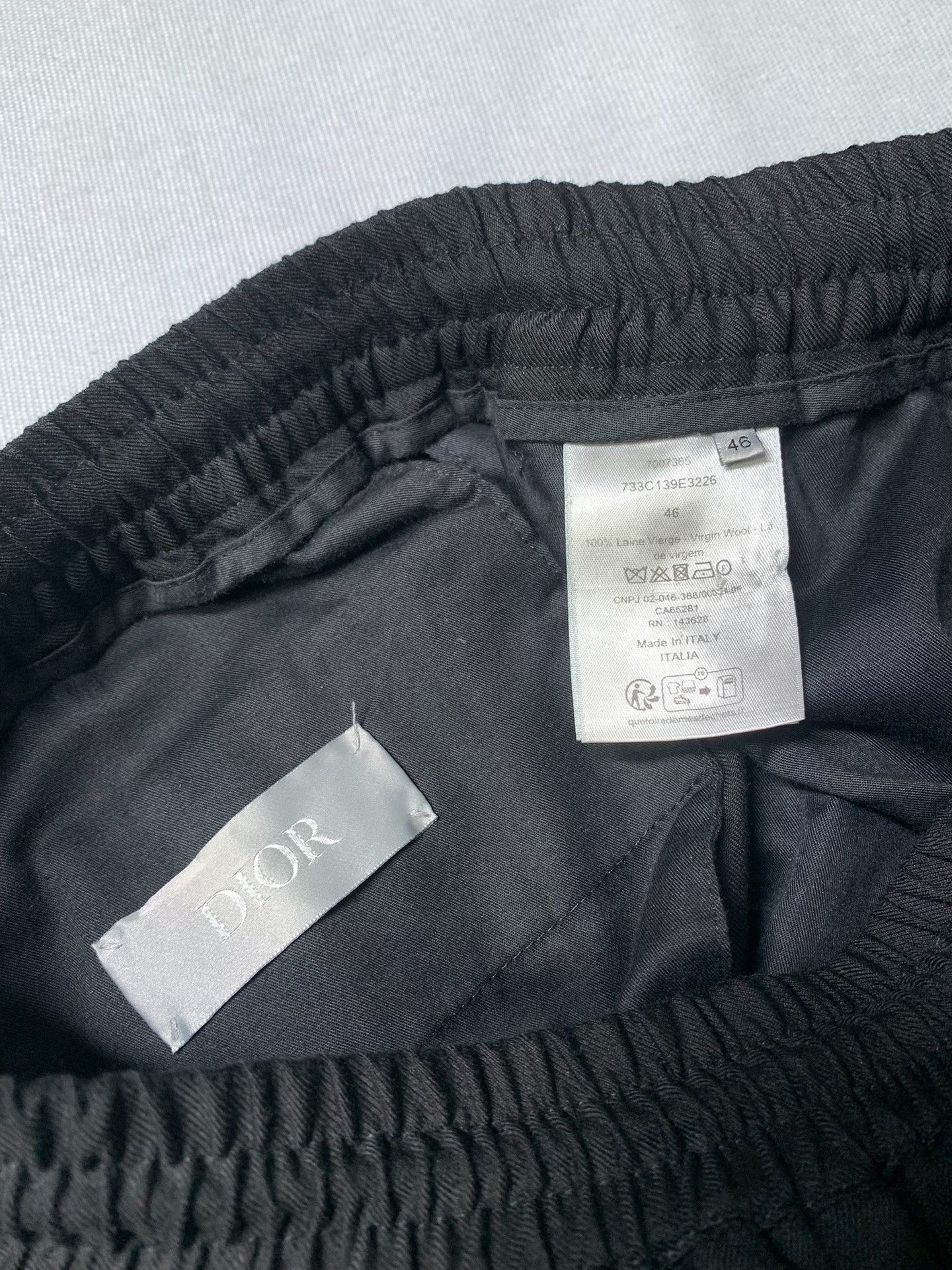 Dior Dior Drawstring Wool Pleated Pants Size US 30 / EU 46 - 1 Thumbnail