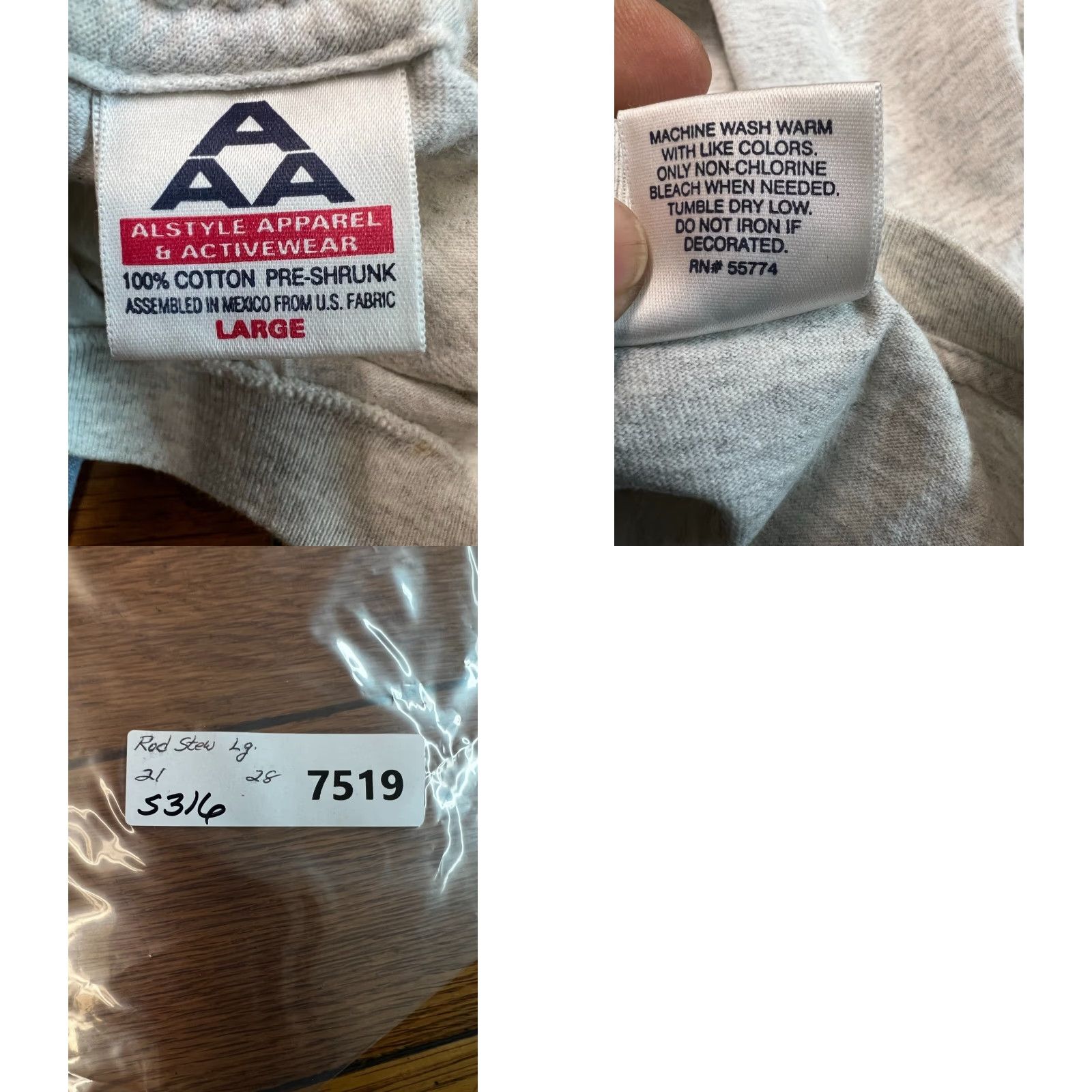 AAA VINTAGE Rod Stewart Local Crew T-Shirt AAA Tag Distressed L Size US L / EU 52-54 / 3 - 8 Thumbnail