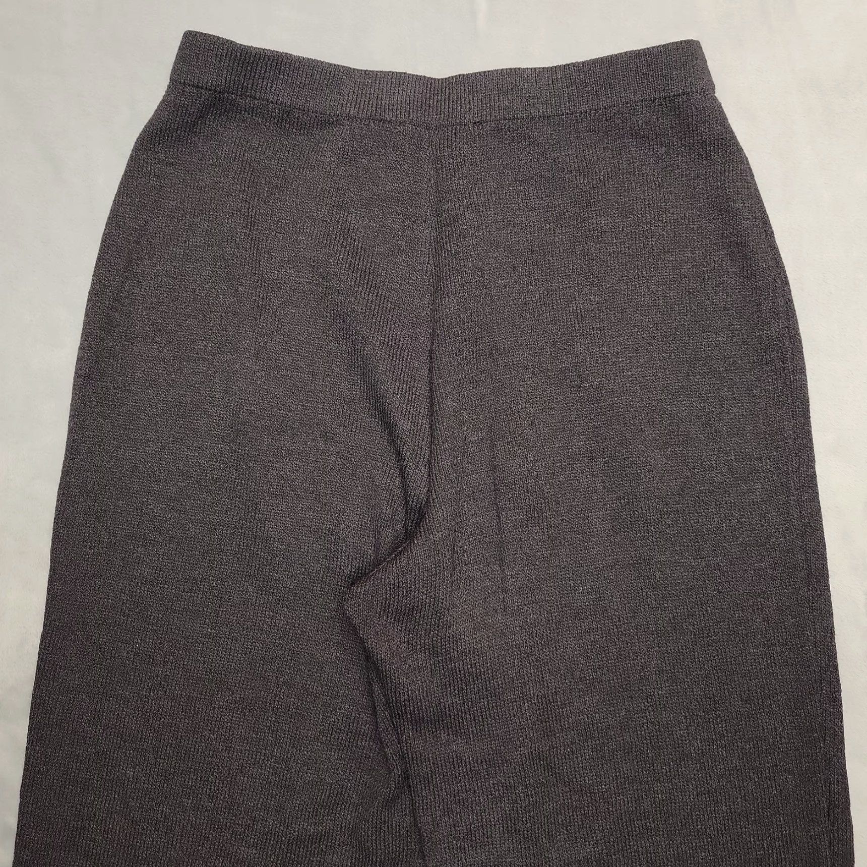 St. John VINTAGE St John Collection Pants Womens 10 Gray Knit Marie Gray Classic Luxury Made USA Size 32" / US 10 / IT 46 - 7 Thumbnail