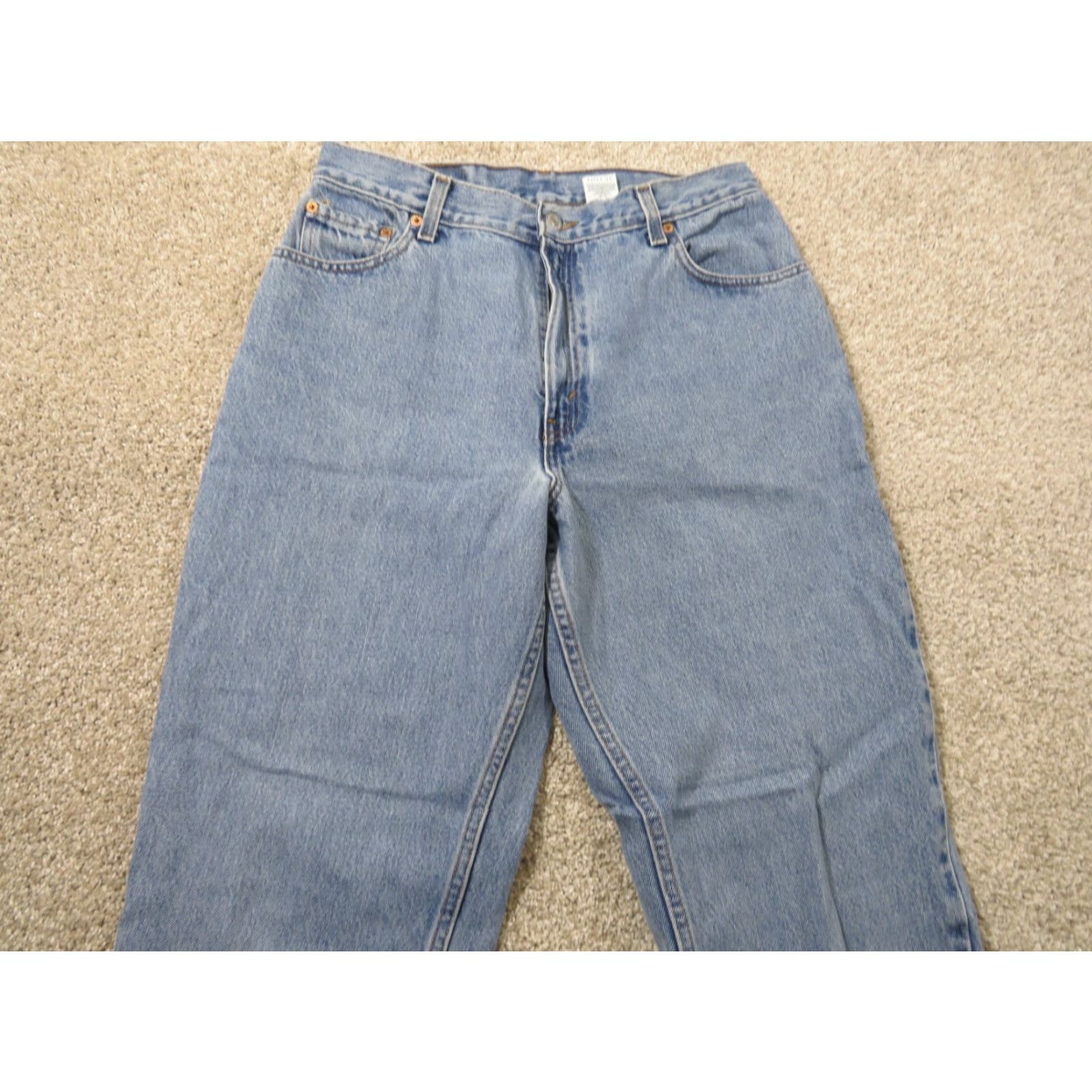 Levi's VINTAGE Levi's 550 Jeans Denim 12 Reg Blue Slim Straight Inseam 32 Women Size 34" / US 12 / IT 48 - 3 Thumbnail