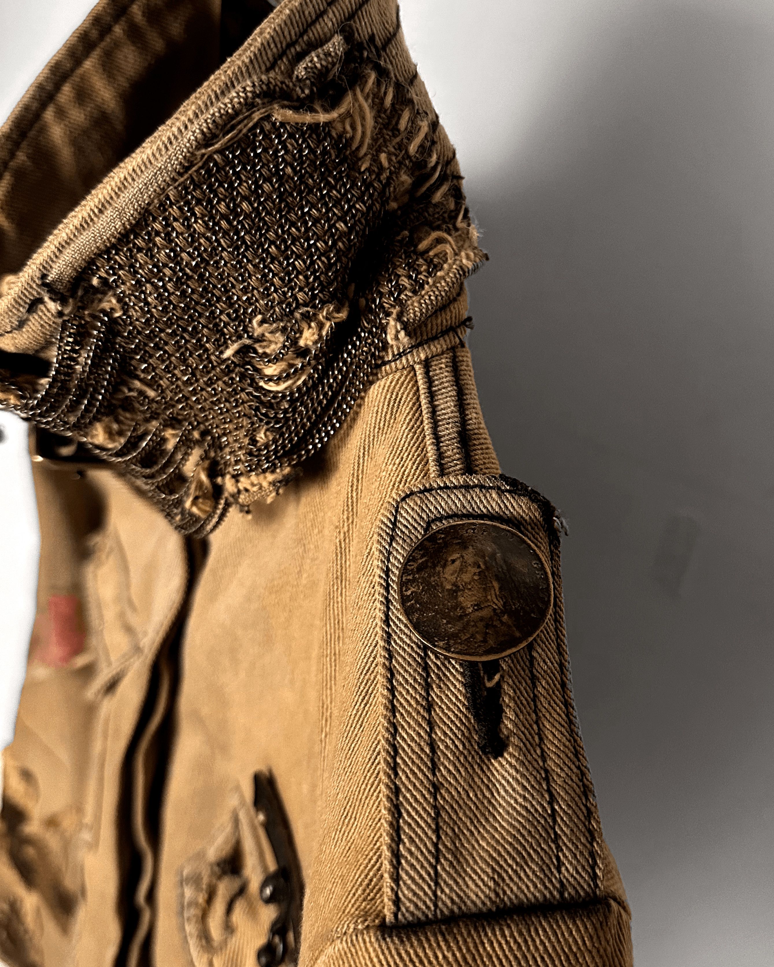 Share Spirit Homme Share Spirit Military Chainmail Distressed Field Jacket Size US M / EU 48-50 / 2 - 11 Thumbnail