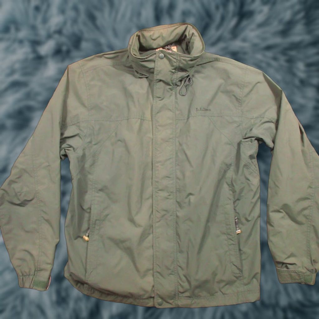 Vintage VINTAGE LL Bean Jacket Men XLT Green Hooded Windbreaker Outdoor Fishing Hid Hood Size US XL / EU 56 / 4 - 1 Thumbnail