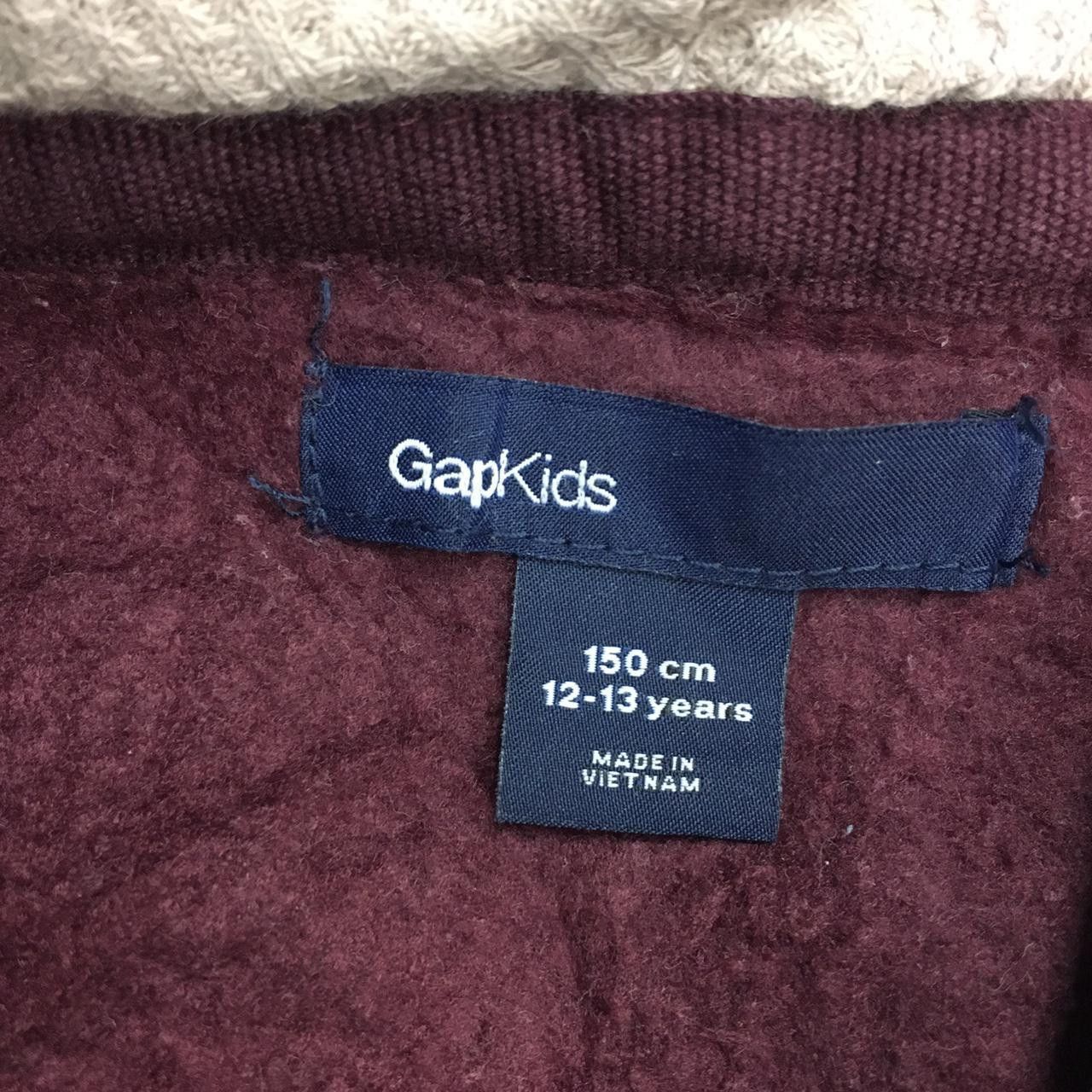 Gap Vtg GAP KIDS Zip Up Fleece Hoodie Sweater Big Logo Spell Size US XXS / EU 40 - 4 Thumbnail