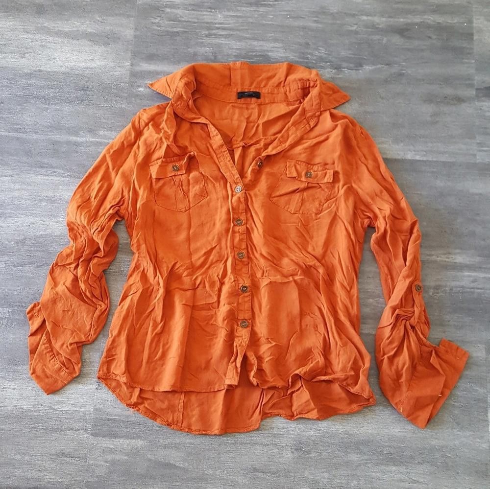 Designer Halloween Dressy Long Sleeve Button Down Size L / US 10 / IT 46 - 1 Thumbnail