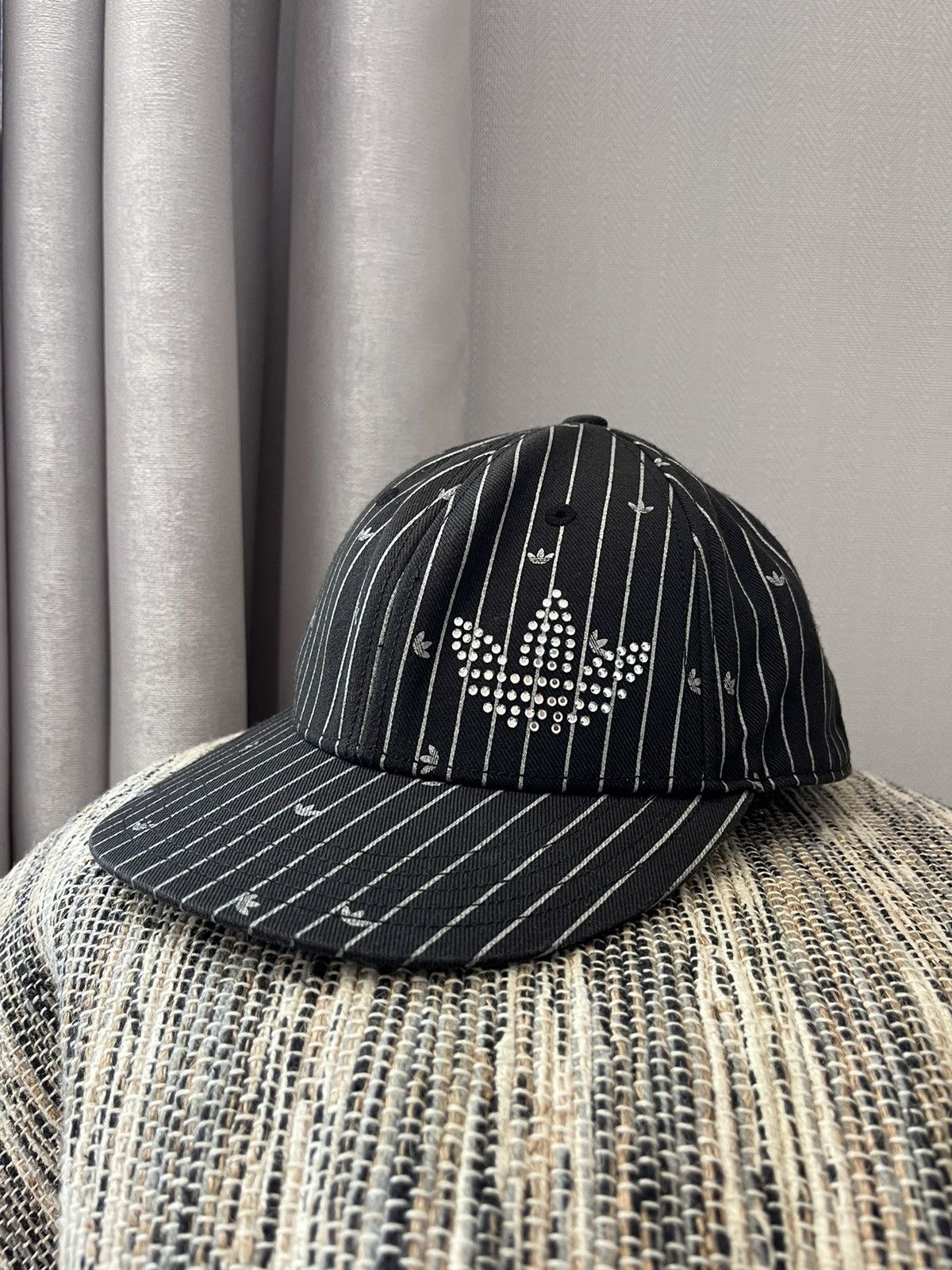 Adidas × Vintage Vintage Adidas cap rhinestones monogram hat Size 34 - 1 Thumbnail