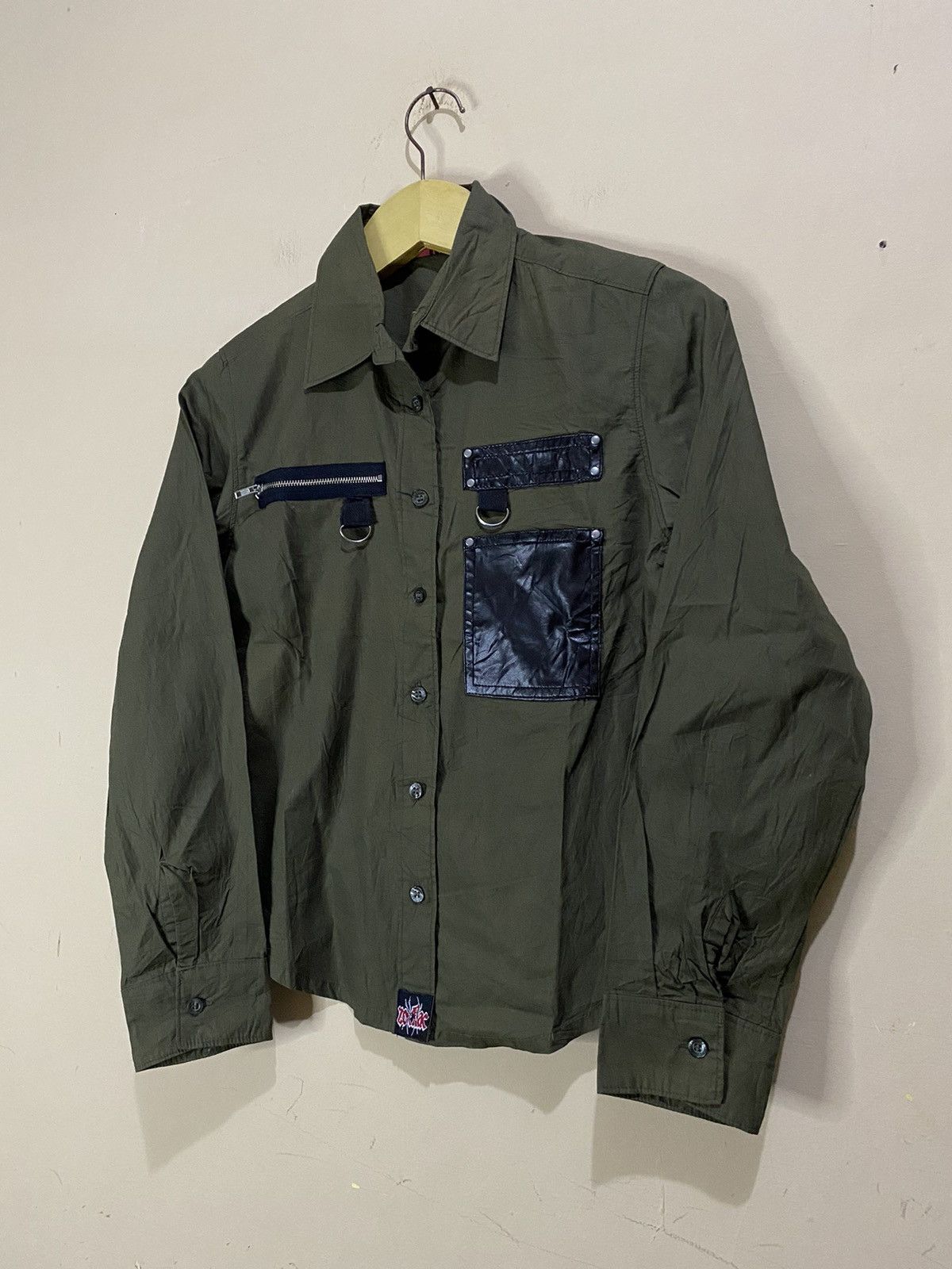 If Six Was Nine Y2K Zodiac Bondage Japan Punk Style Button Shirt Size M / US 6-8 / IT 42-44 - 2 Thumbnail