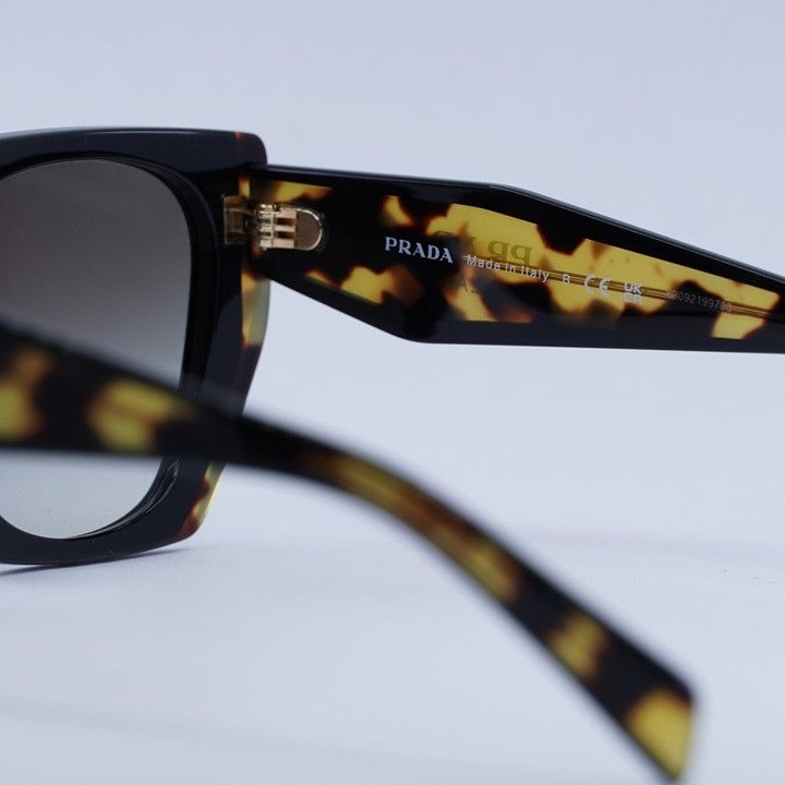 Prada Prada PR15WS 3890A7 Sunglasses Black/Medium Tortoise Square Size ONE SIZE - 8 Thumbnail