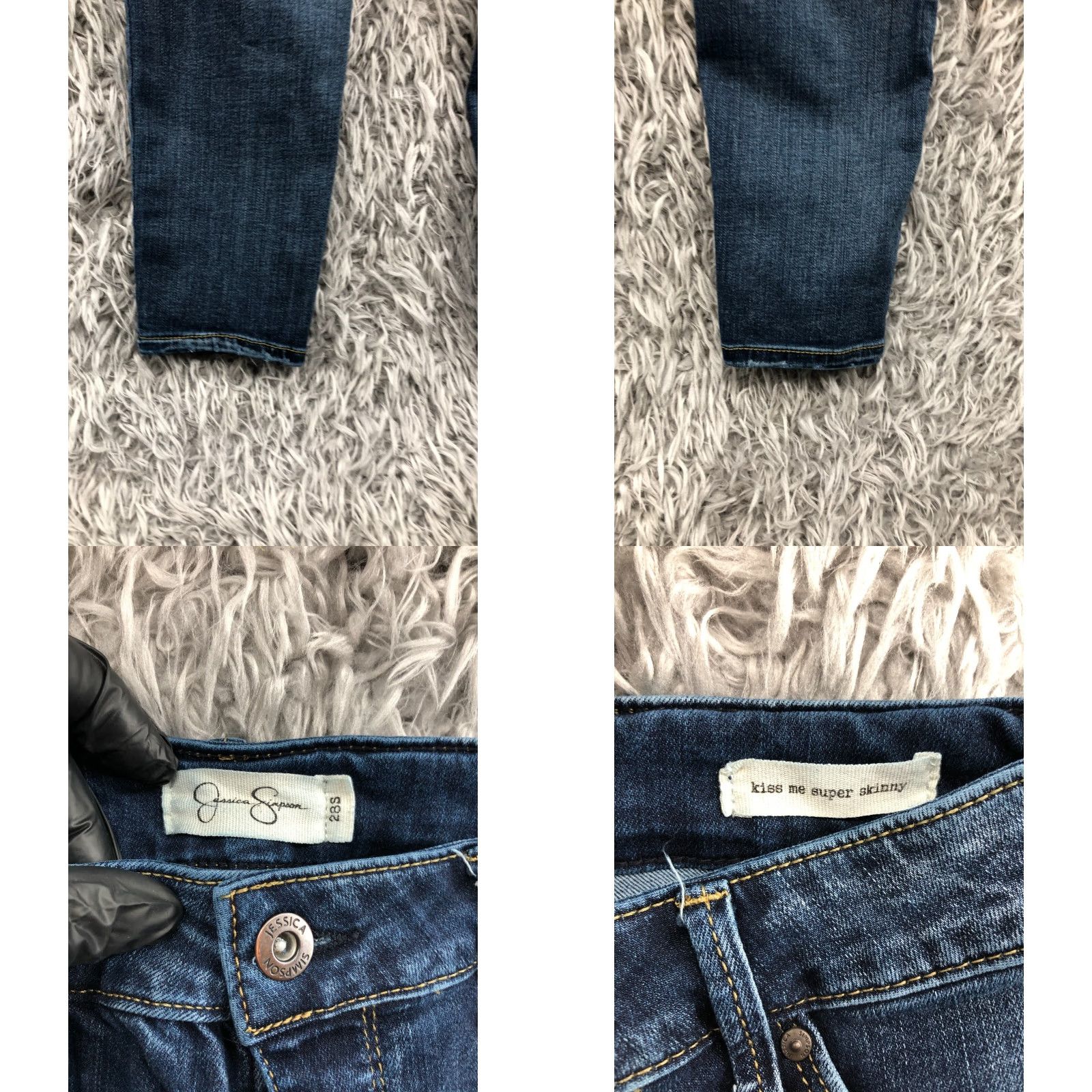 Jessica Simpson Jessica Simpson Kiss Me Super Skinny Jeans Size 28 Short Womens Medium Wash Blue Size 28" / US 6 / IT 42 - 8 Thumbnail