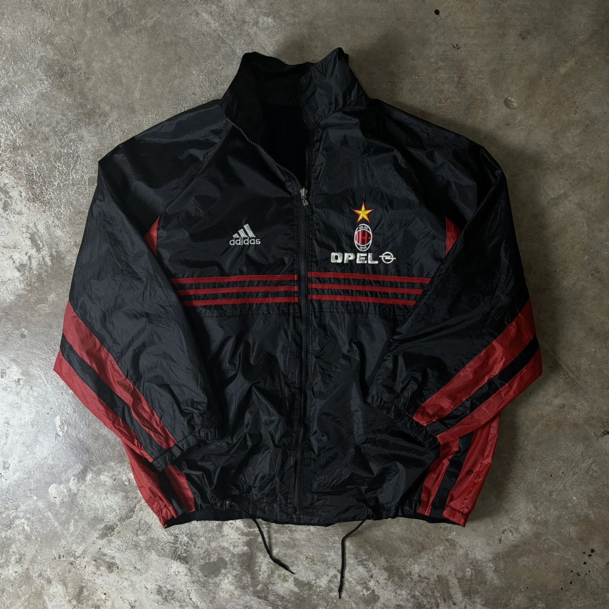 Adidas × Vintage VINTAGE ADIDAS AC MILAN REVERSIBLE JACKET | Grailed