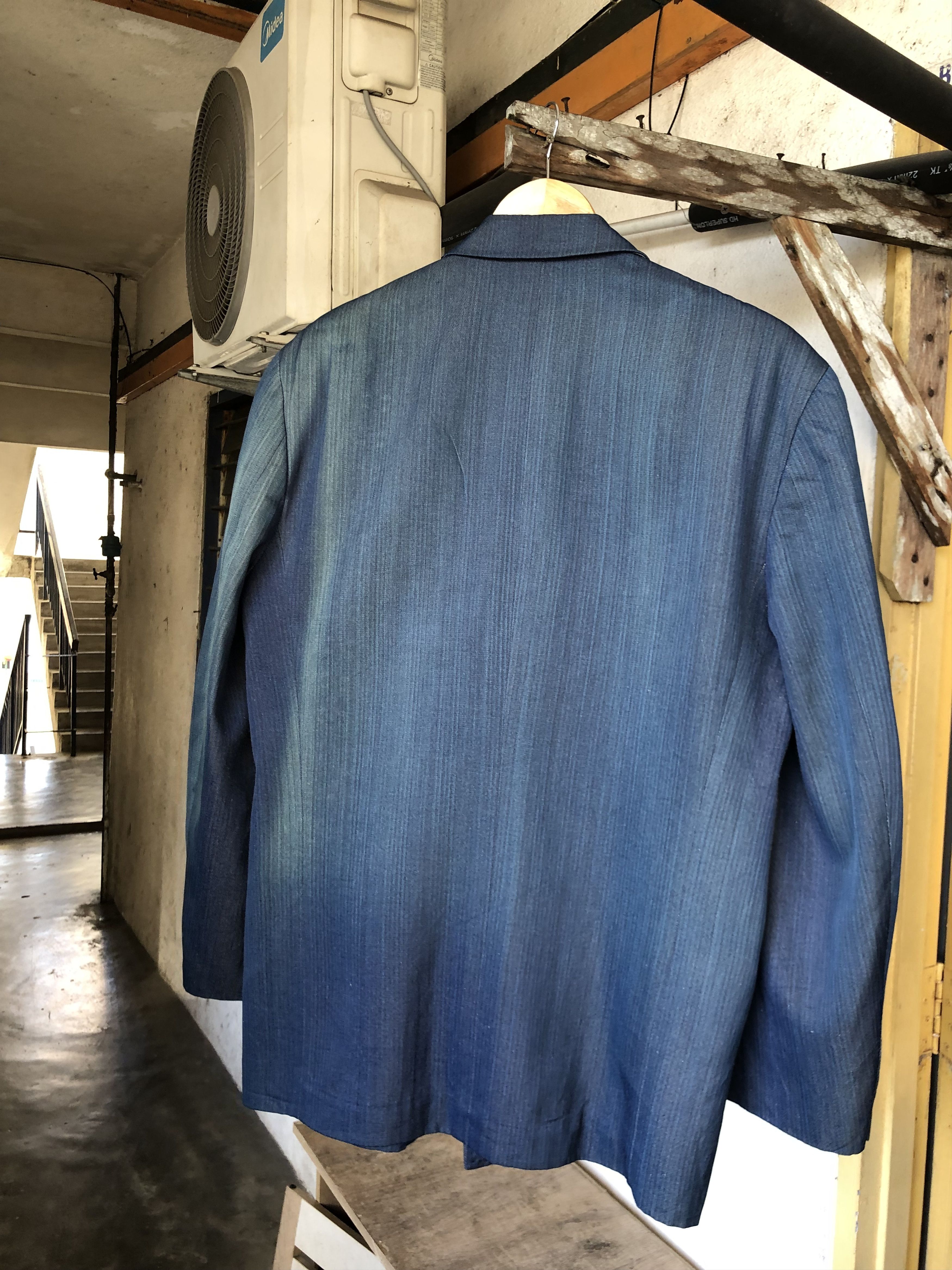 Comme des Garcons Amekaji❗️Comme des Garcons Homme Plus Faded Denim Blazer Size US M / EU 48-50 / 2 - 14 Thumbnail