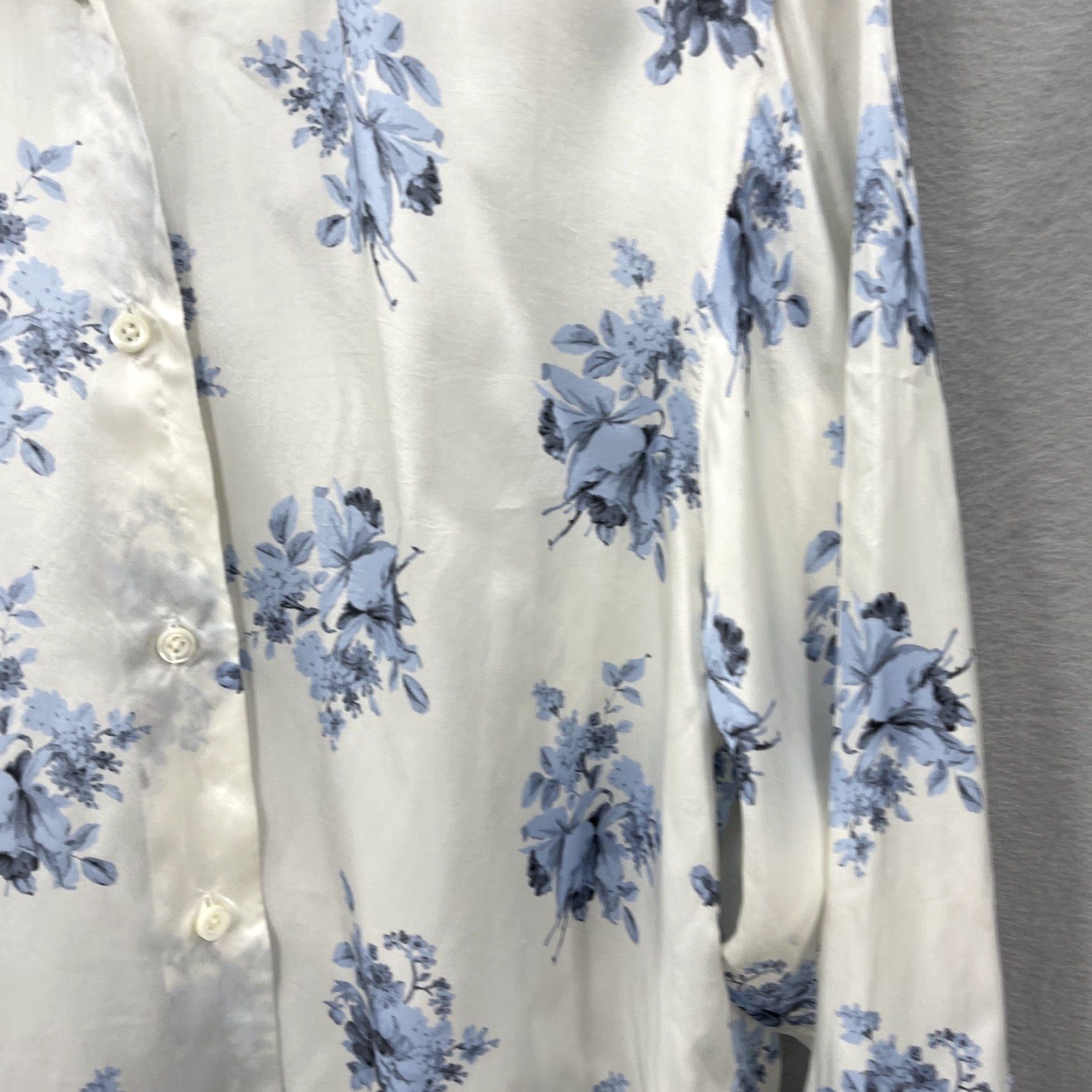 Paul Smith VINTAGE Paul Smith Mens Shirt Long Sleeve Button Front Floral Rayon Blue 90s Mens Size US M / EU 48-50 / 2 - 3 Thumbnail