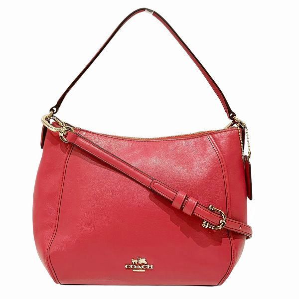 Coach Coach Leather 2Way Bag Leather Shoulder Bag in Pink, Women's