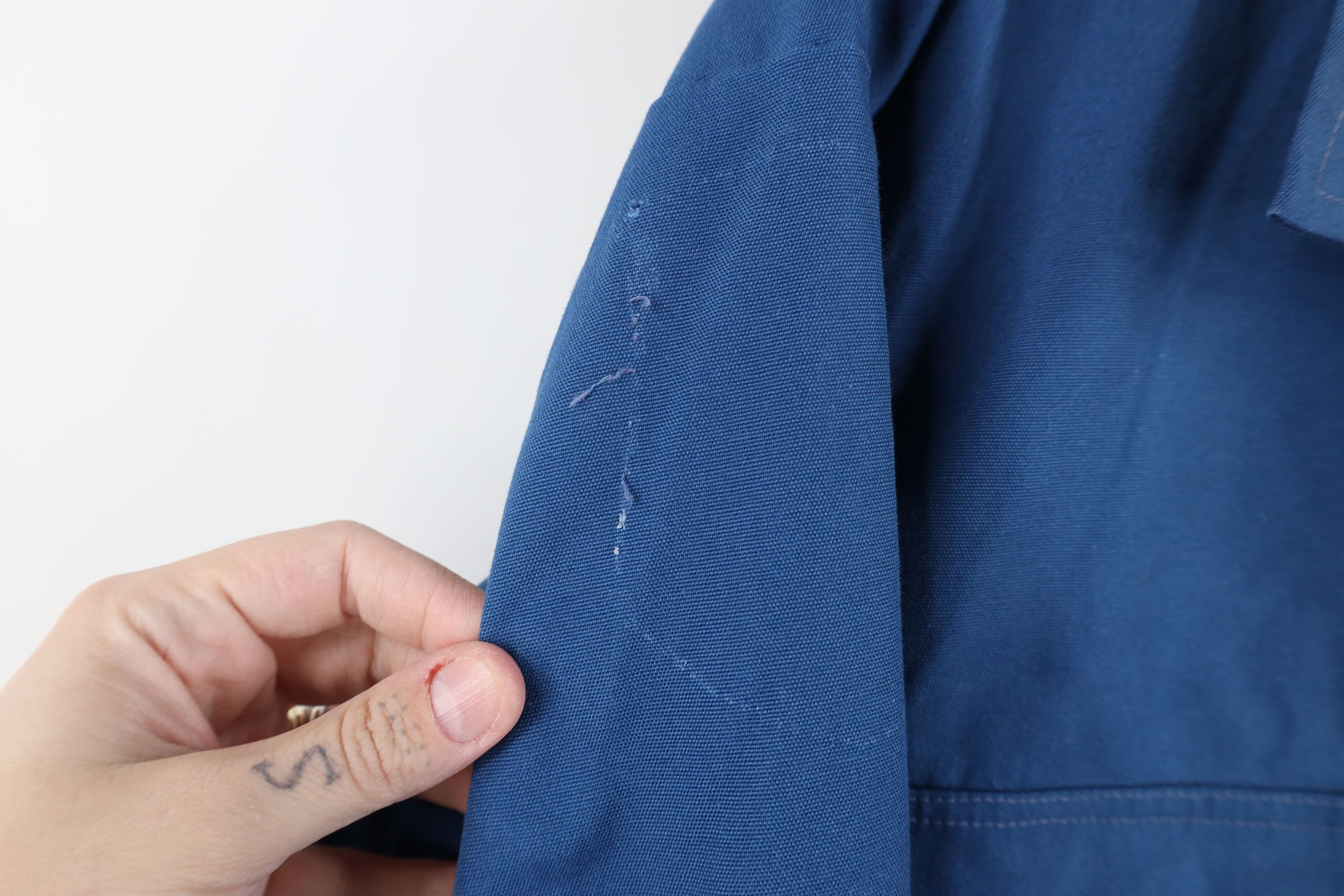 Vintage Vintage 70s Workwear Mechanic Button Shirt Jacket Blue USA Size US M / EU 48-50 / 2 - 7 Thumbnail