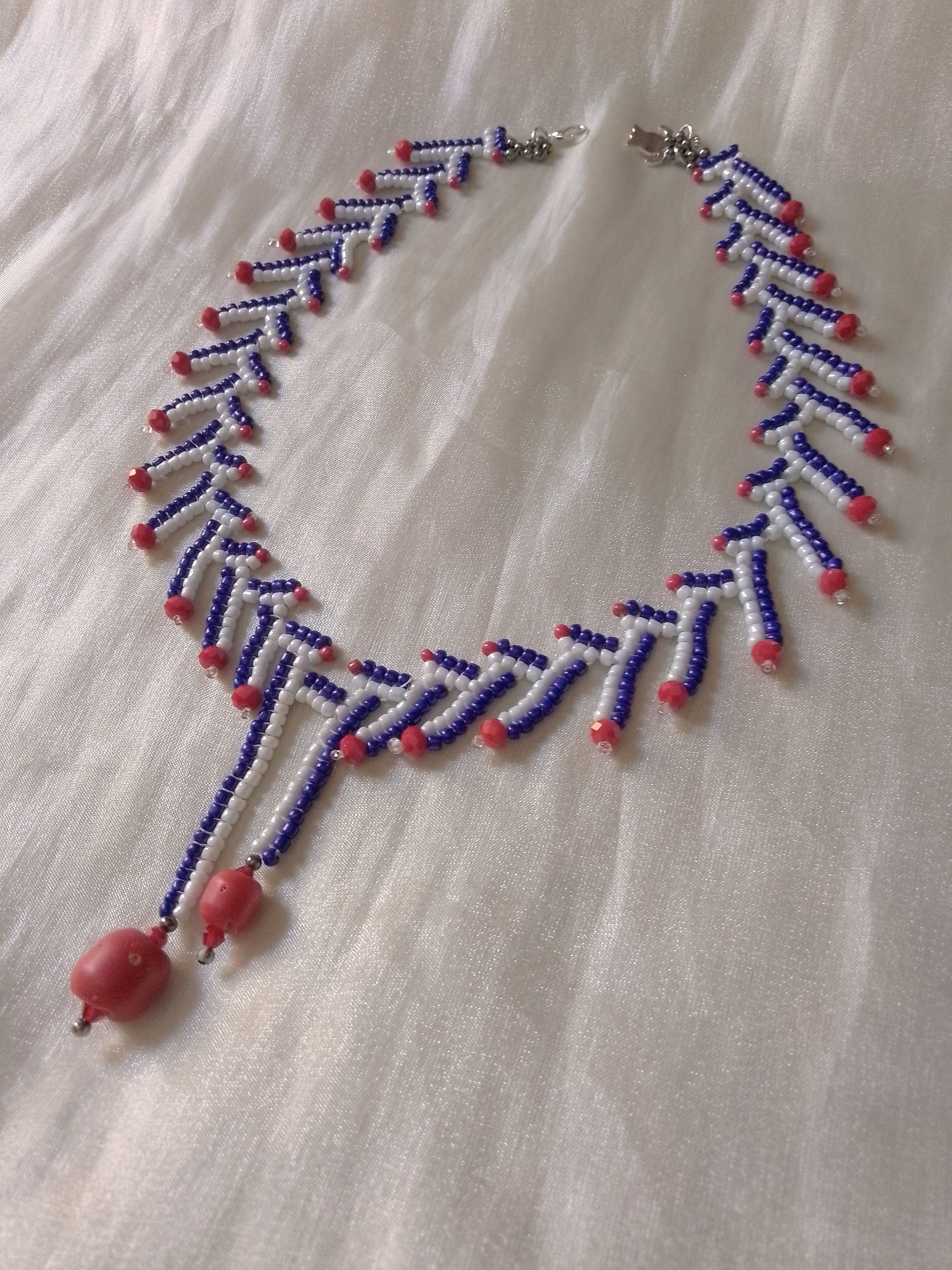 Handmade Ethnic necklace with red Bamboo coral Size ONE SIZE - 8 Thumbnail