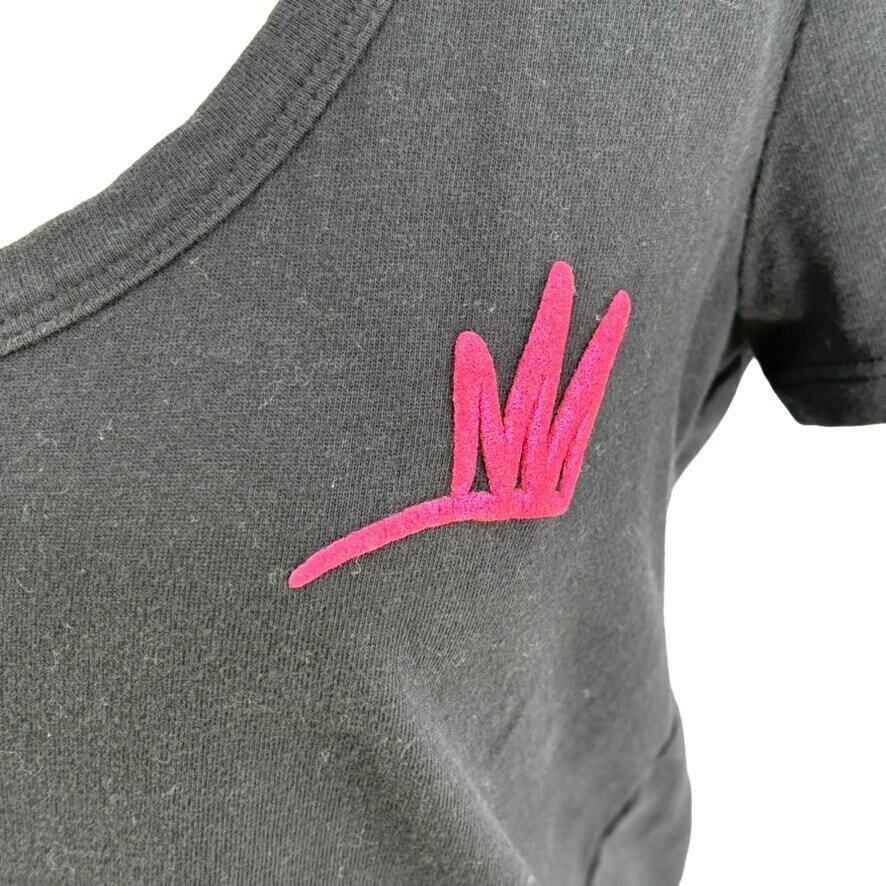 Juicy Couture Juicy Couture Embroidered Graphic T-Shirt Medium Black Pink Size M / US 6-8 / IT 42-44 - 10 Thumbnail