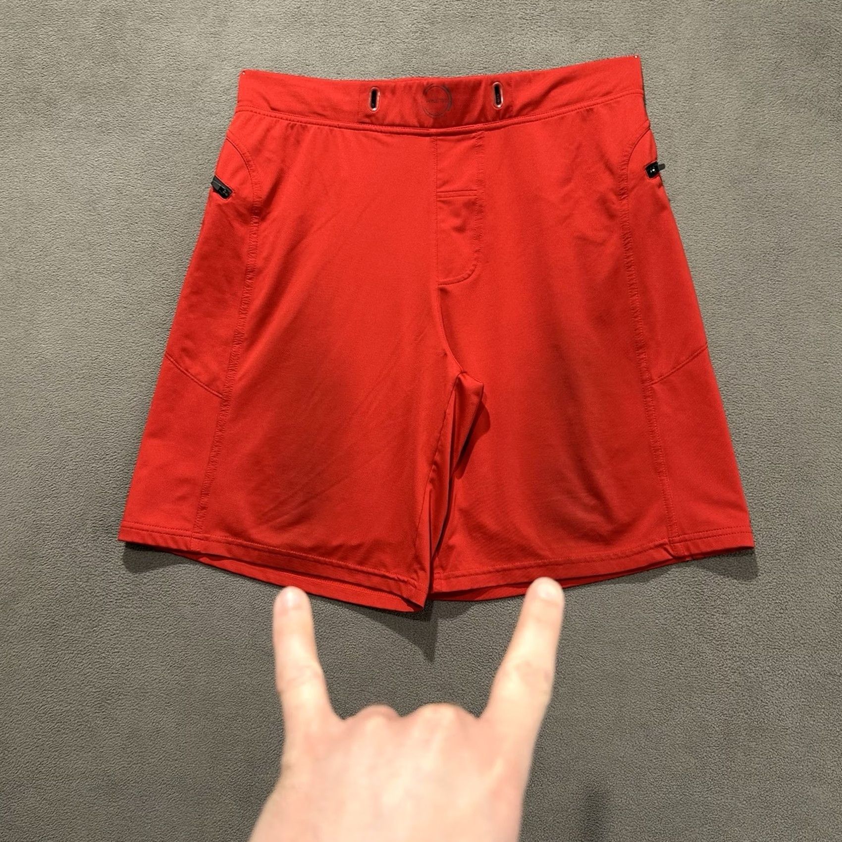 Vintage HYLETE Shorts Mens Medium Red Stretch Performance Drawstring FAIR Size US 31 - 2 Thumbnail