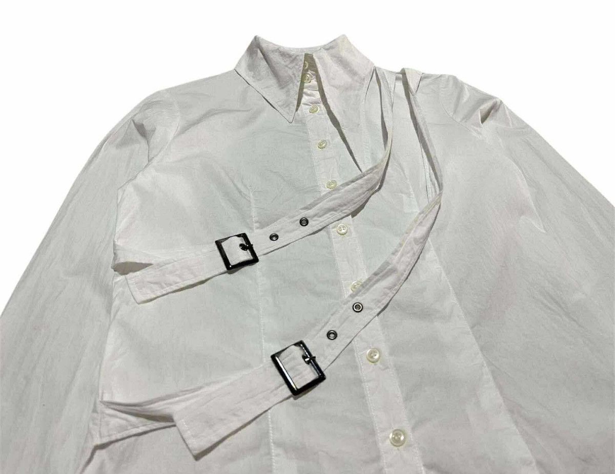If Six Was Nine 🔥Sick Y2K Peace Now Bondage Shirt Asymmetric Collar Size M / US 6-8 / IT 42-44 - 2 Thumbnail