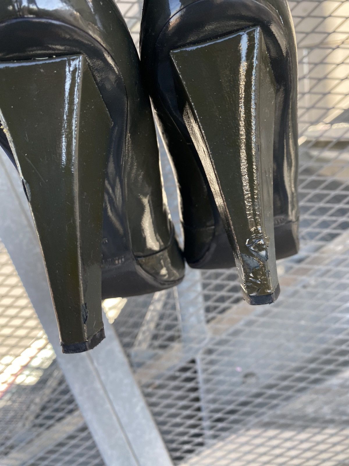 Jimmy Choo Jimmy Choo Latex Knee Length Boots Heels Size US 9.5 / IT 39.5 - 14 Thumbnail