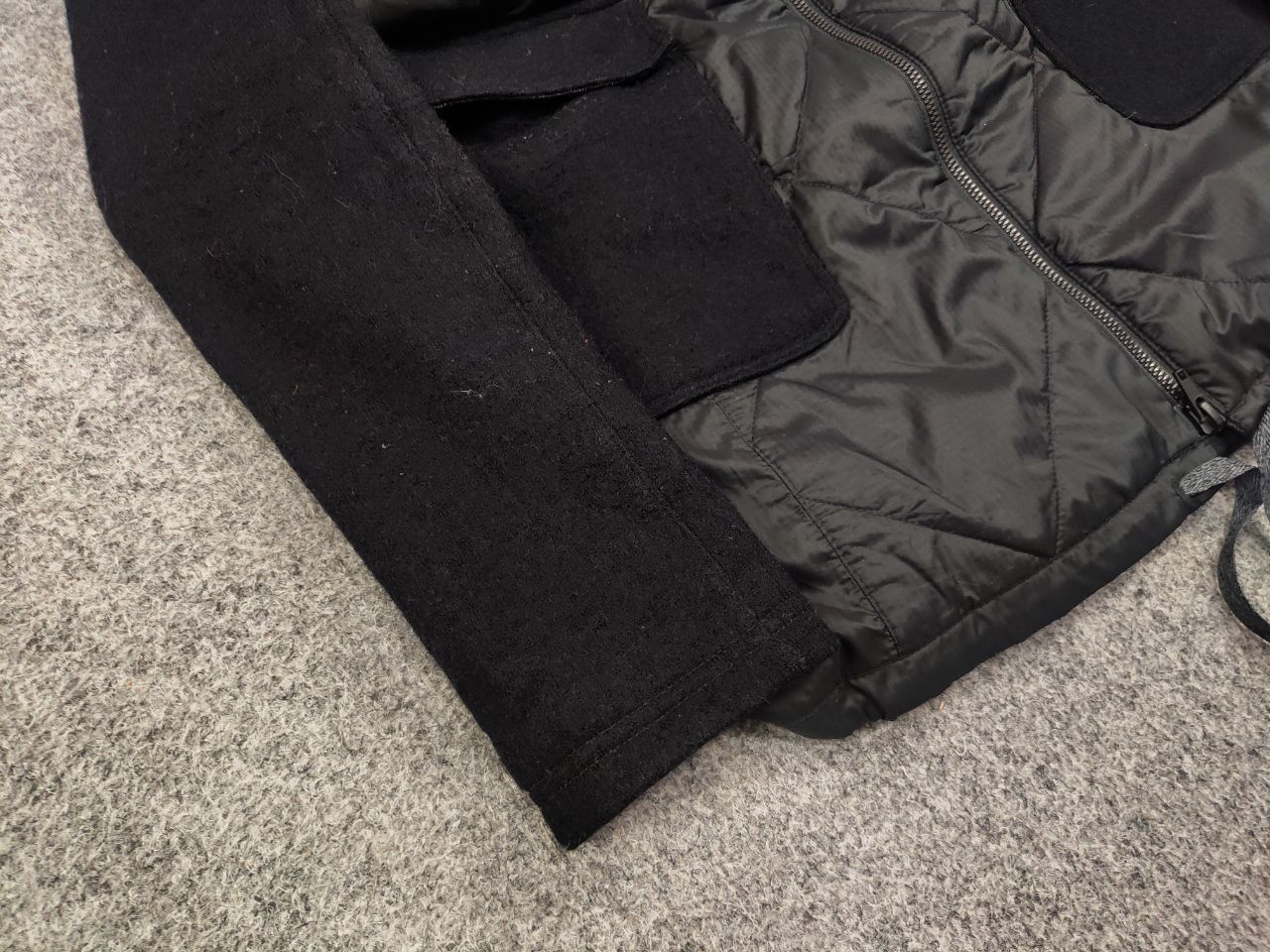 Iceberg Icebreaker Merino Loft Insulated Hooded Black Coat Jacket Size S / US 4 / IT 40 - 6 Thumbnail