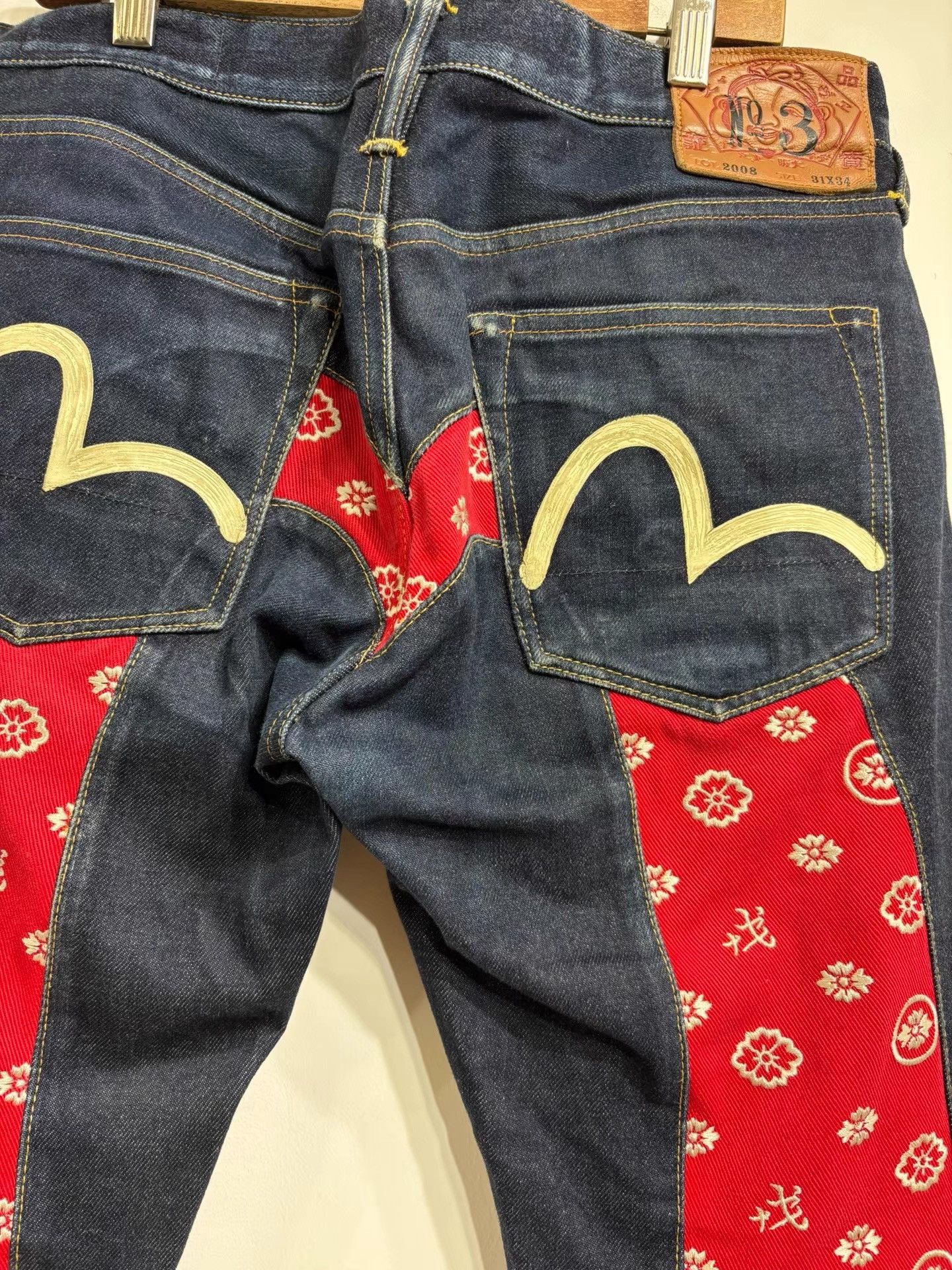 Evisu EVISU Big M NO.3 Embroidered Jeans K29 Size US 32 / EU 48 - 4 Thumbnail