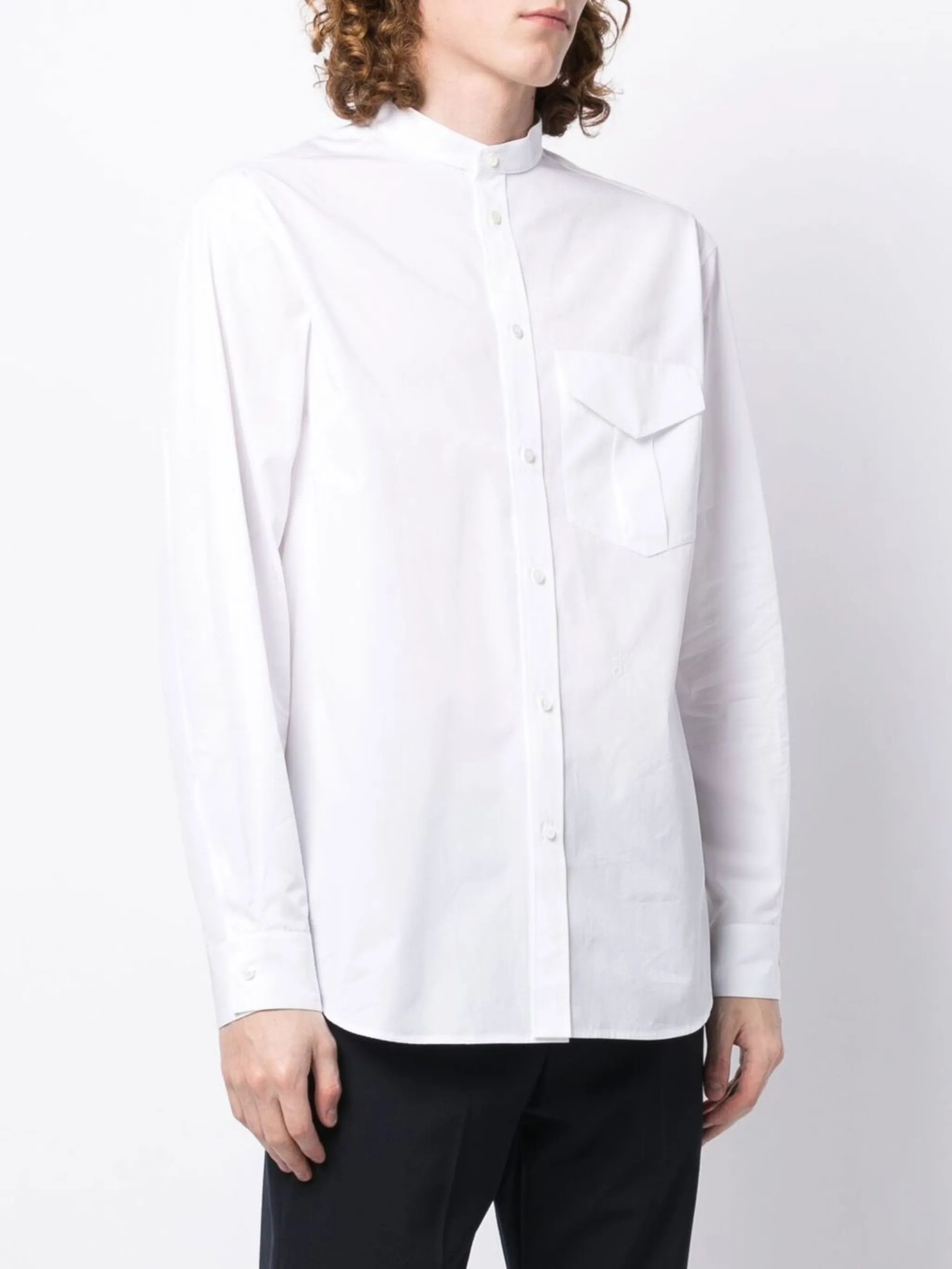 Jil Sander o1w1db11025 Shirt in White Size US L / EU 52-54 / 3 - 3 Thumbnail