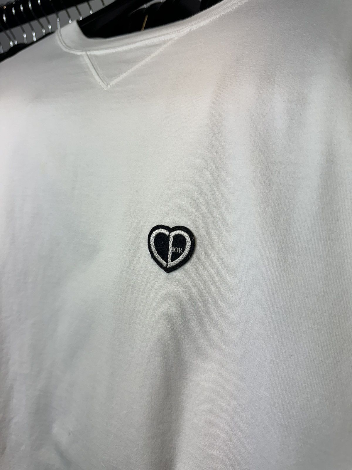Dior Dior CD Heart Patch White Tee - Medium Size US M / EU 48-50 / 2 - 3 Thumbnail