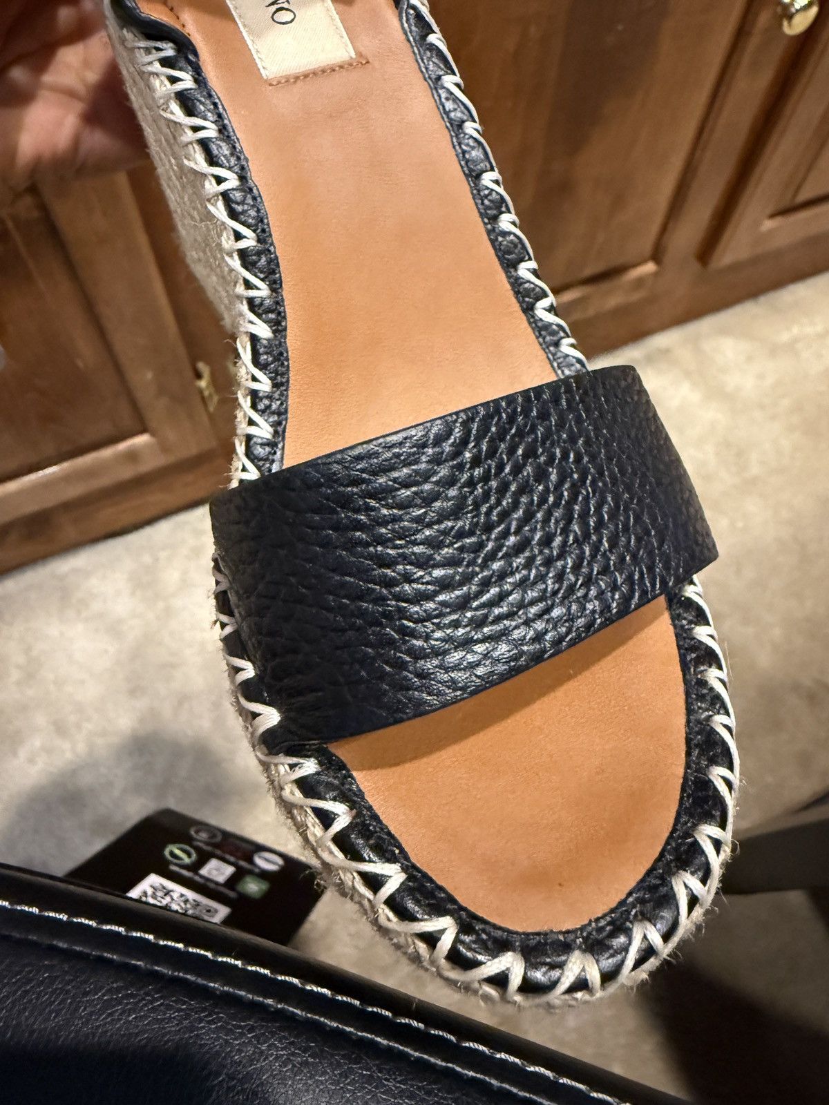 Valentino Valentino Garavani Rockstud Wedge Sandals Black Size US 6 / IT 36 - 6 Thumbnail