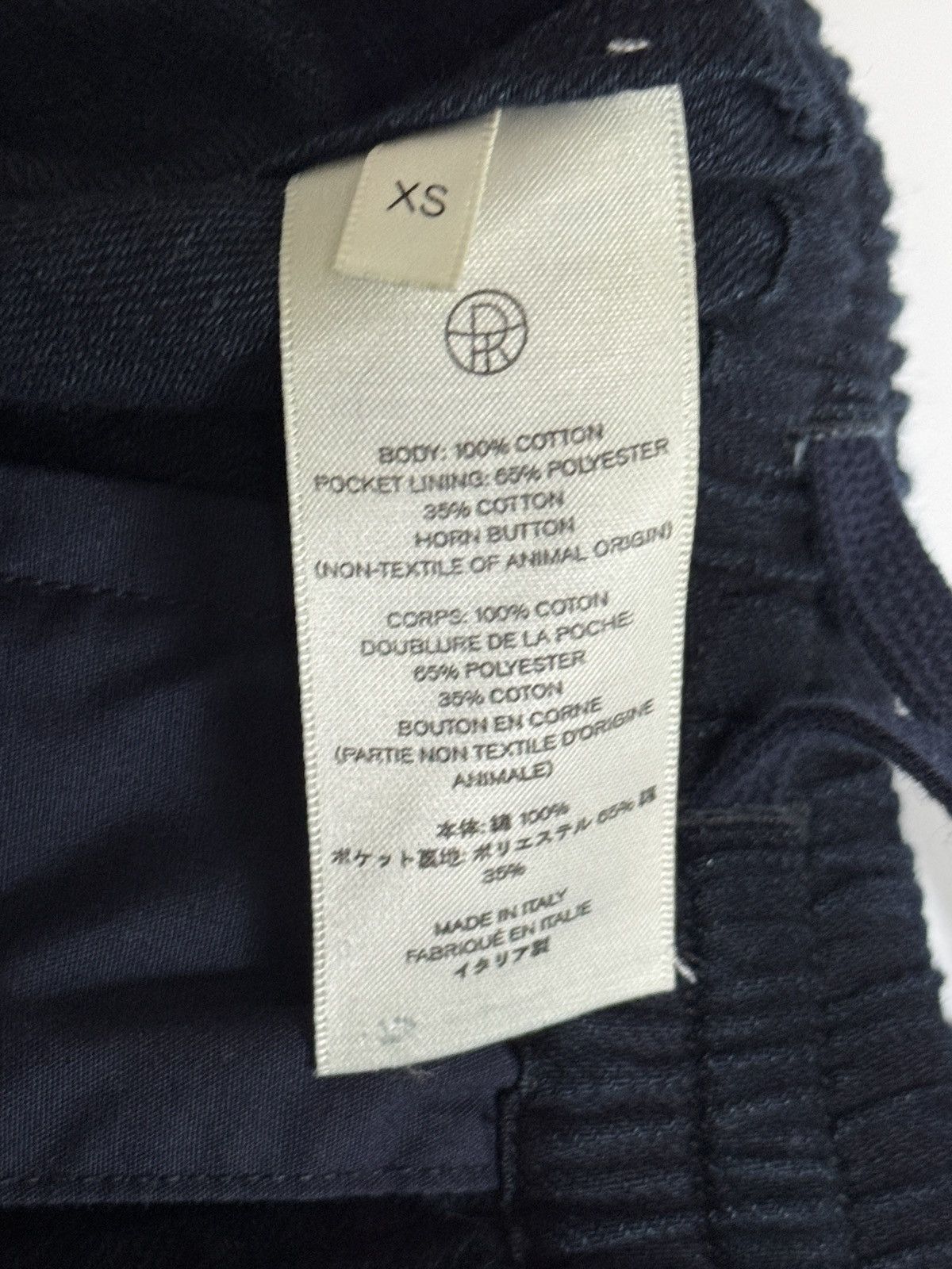 The Row The Row Mens Blue Cotton Drawstring Pants size XS Size US 28 / EU 44 - 7 Thumbnail
