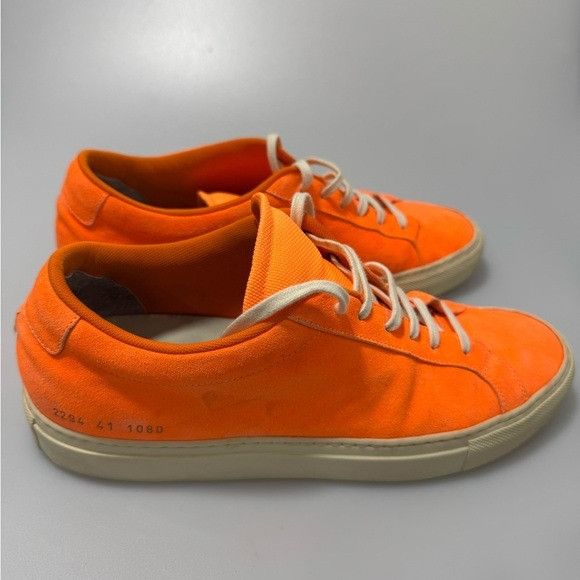 Common Projects Common Projects Achilles Fluo Sneakers Orange Suede Men’s EU Size US 8 / EU 41 - 6 Thumbnail