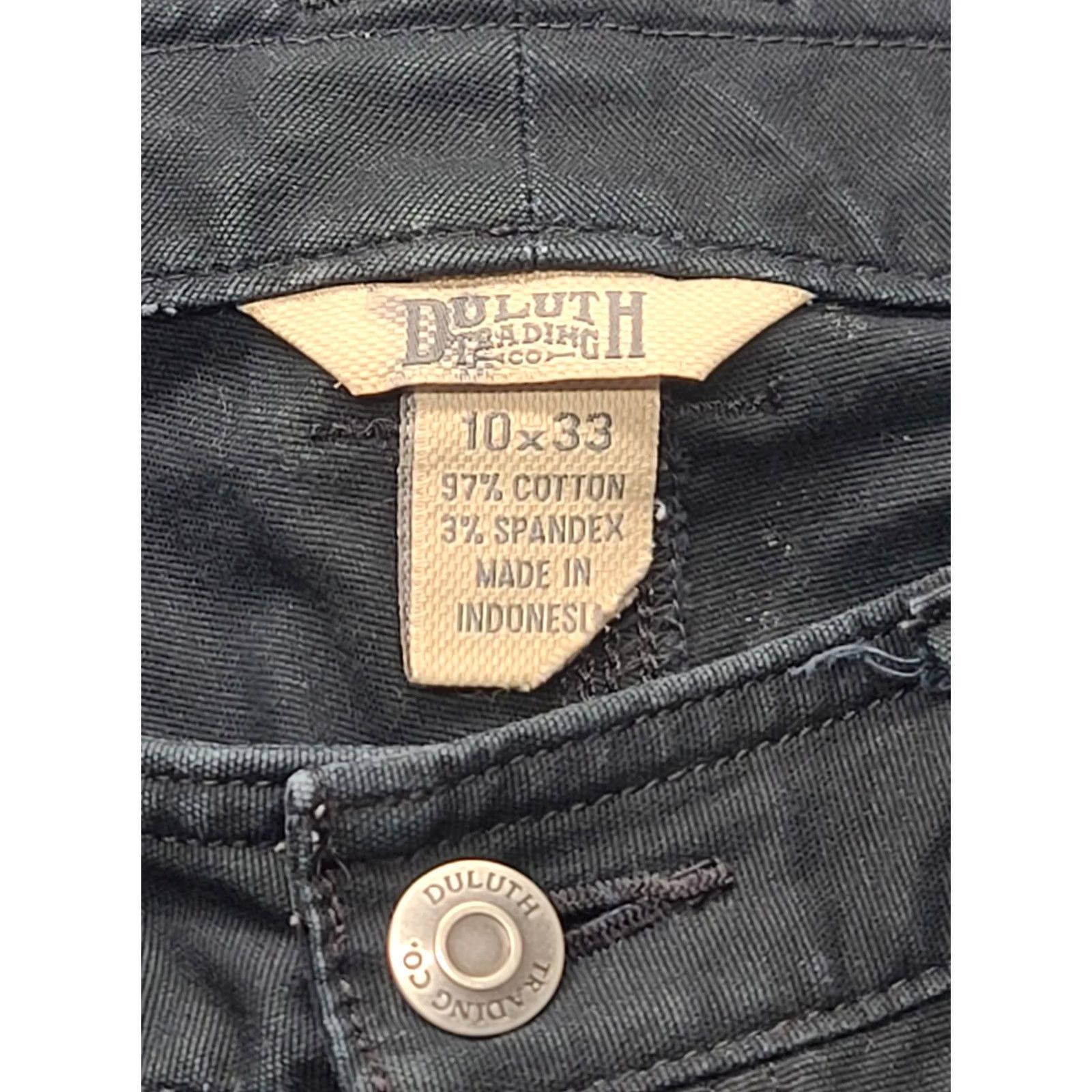 CO Duluth Fire Hose Carpenter Pants Womens 10x31 Regular Fit Black Cotton Canvas Bootcut Workwear Size 32" / US 10 / IT 46 - 2 Thumbnail