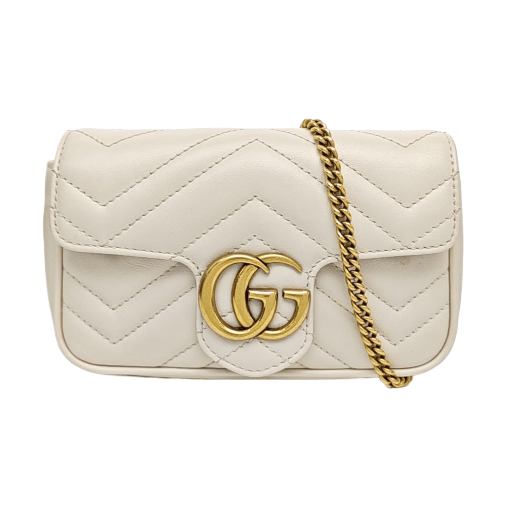 Gucci Gucci GG Marmont Mini Quilted Leather Chain Bag Size ONE SIZE - 1 Thumbnail