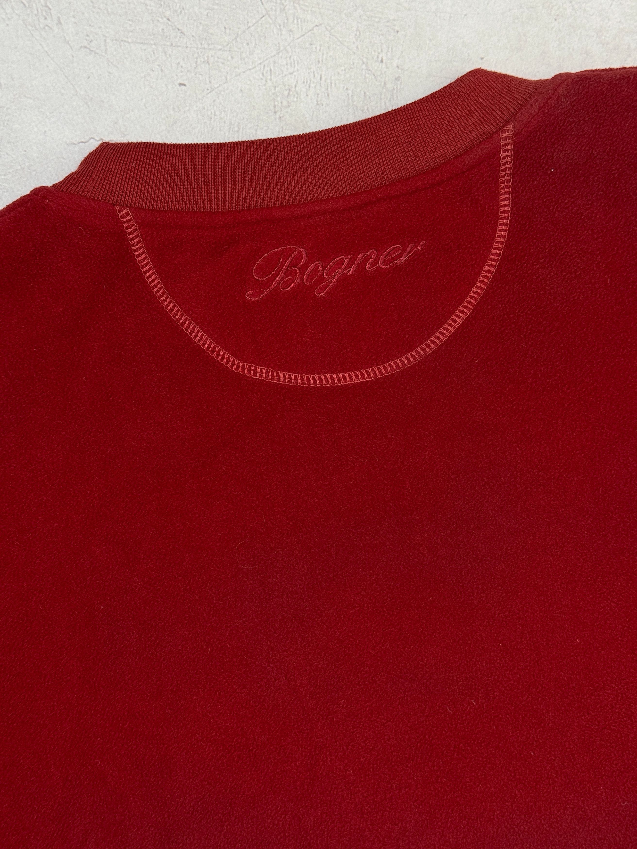 Bogner Vintage Bogner Sweatshirt Fleece Country Golf Club Burgundy Size US XL / EU 56 / 4 - 15 Thumbnail
