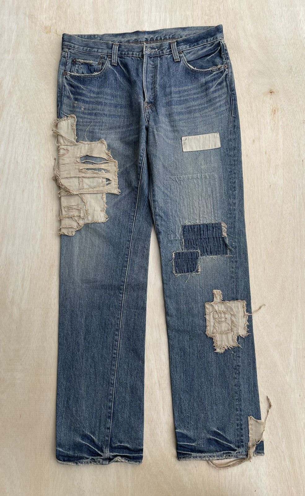 Beauty Beast × Japanese Brand × Vintage Vintage John bull Distressed Denim Jeans Size US 34 / EU 50 - 2 Thumbnail