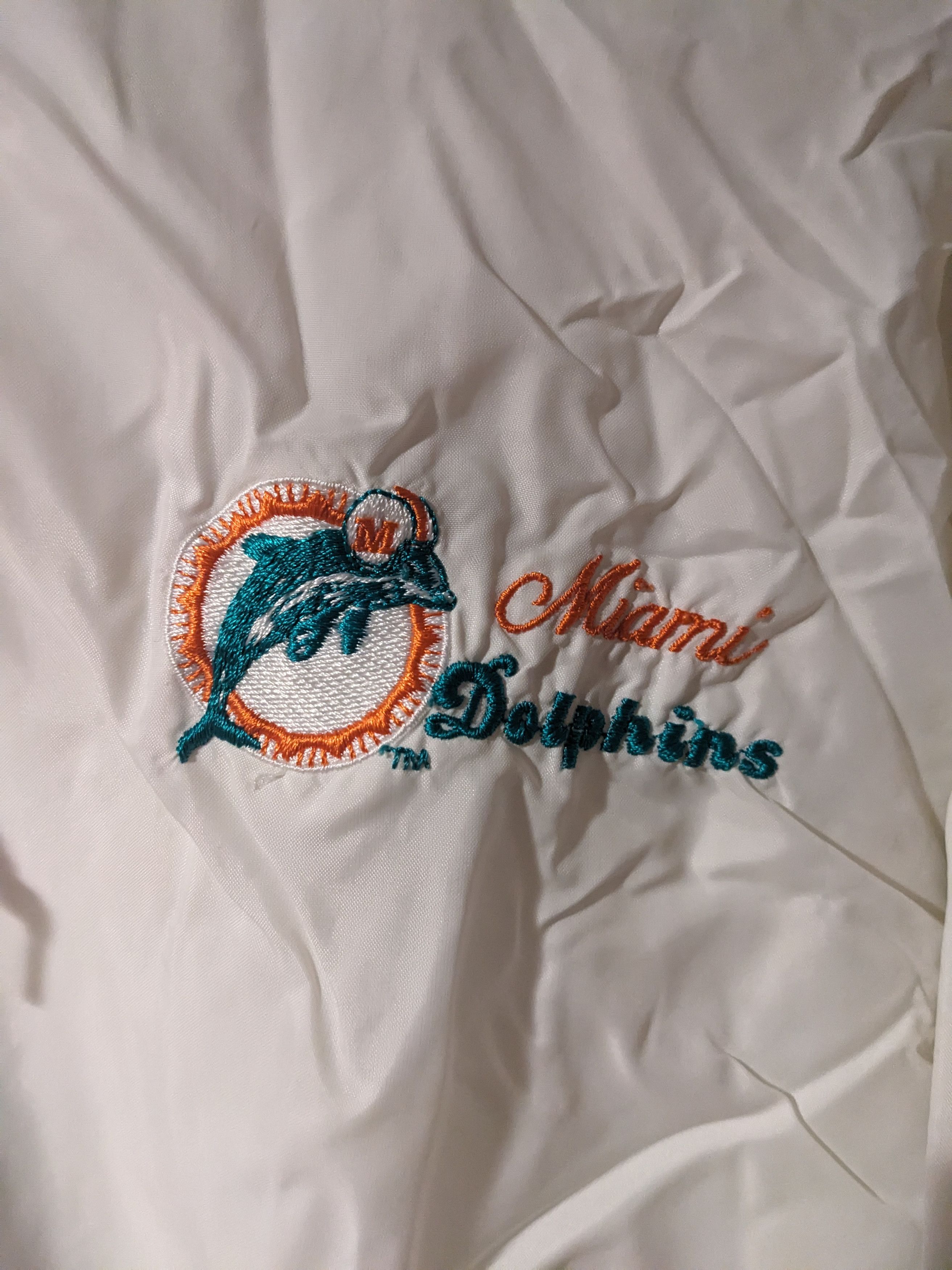 NFL × Vintage Vintage 80s Miami Dolphins NFL Football Half Zip Windbreaker Size US L / EU 52-54 / 3 - 6 Thumbnail