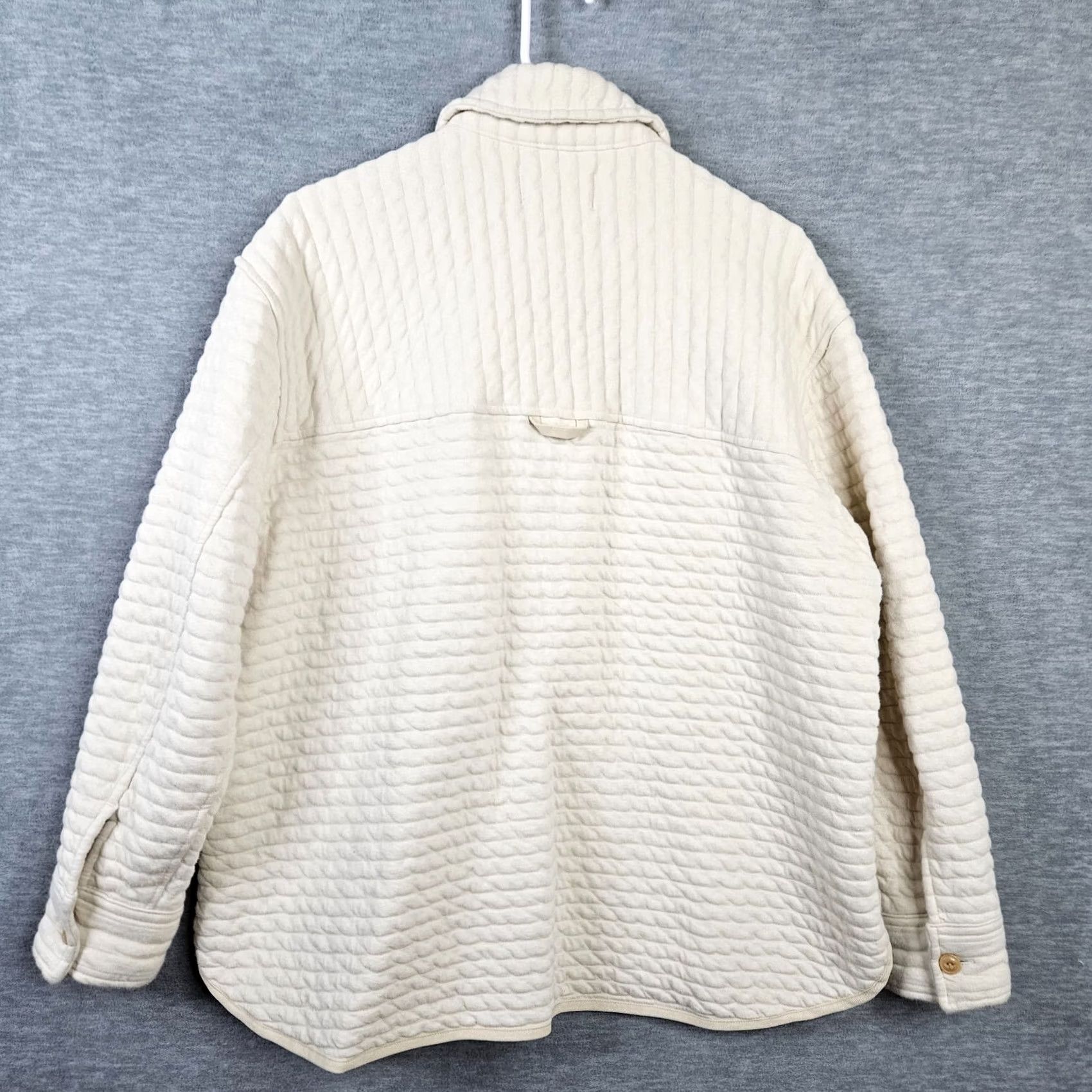 Everlane Everlane Jacket Women's M Ivory Quilted Organic Cotton" Size M / US 6-8 / IT 42-44 - 2 Thumbnail