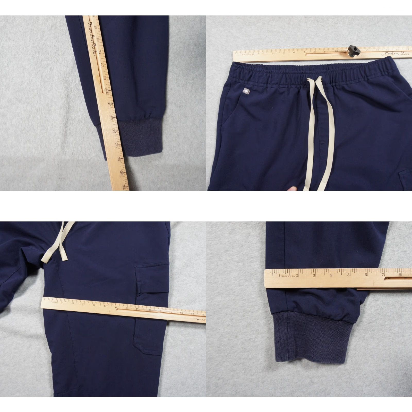 Vintage FIGS Pants Mens Large Blue Jogger Scrub Technical Bottom Nurse Workwear Stretch Mens Size US 33 - 8 Thumbnail